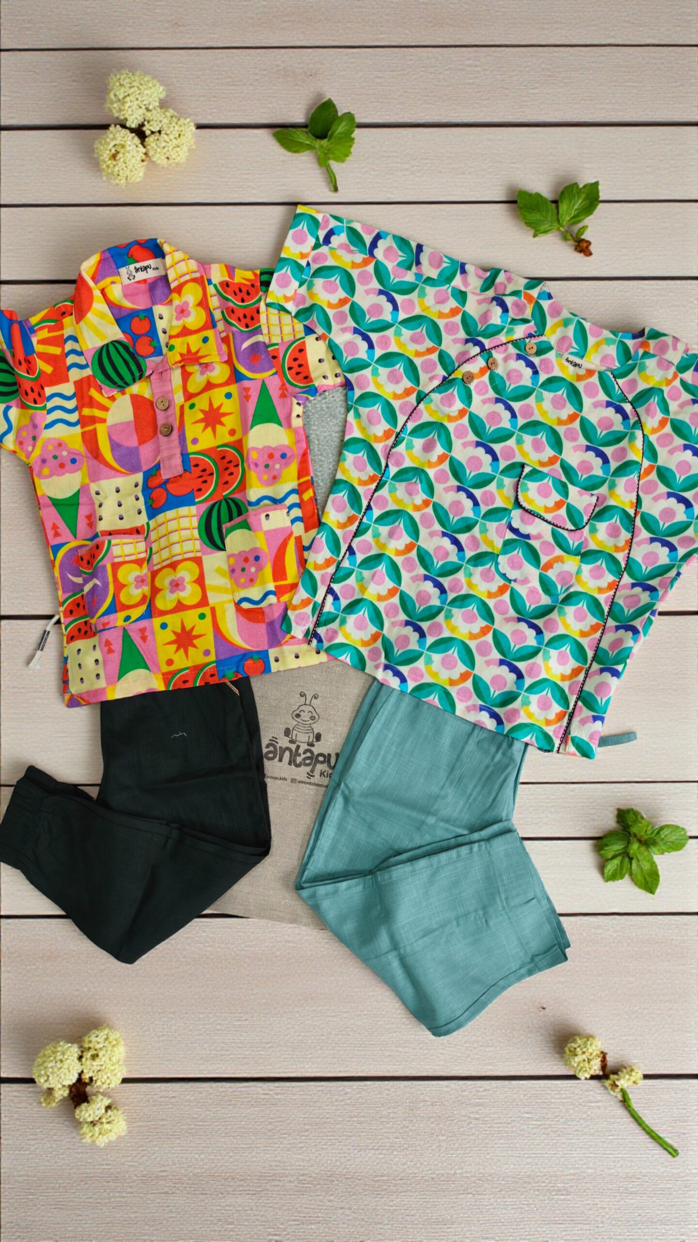 Cheerful Days Bundle- Pack of 2 Shirts and 2 Pants - Image 3