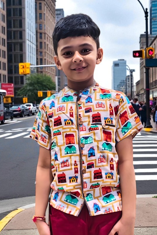 Mini Metro Mandarin Collar Shirt - Image 1