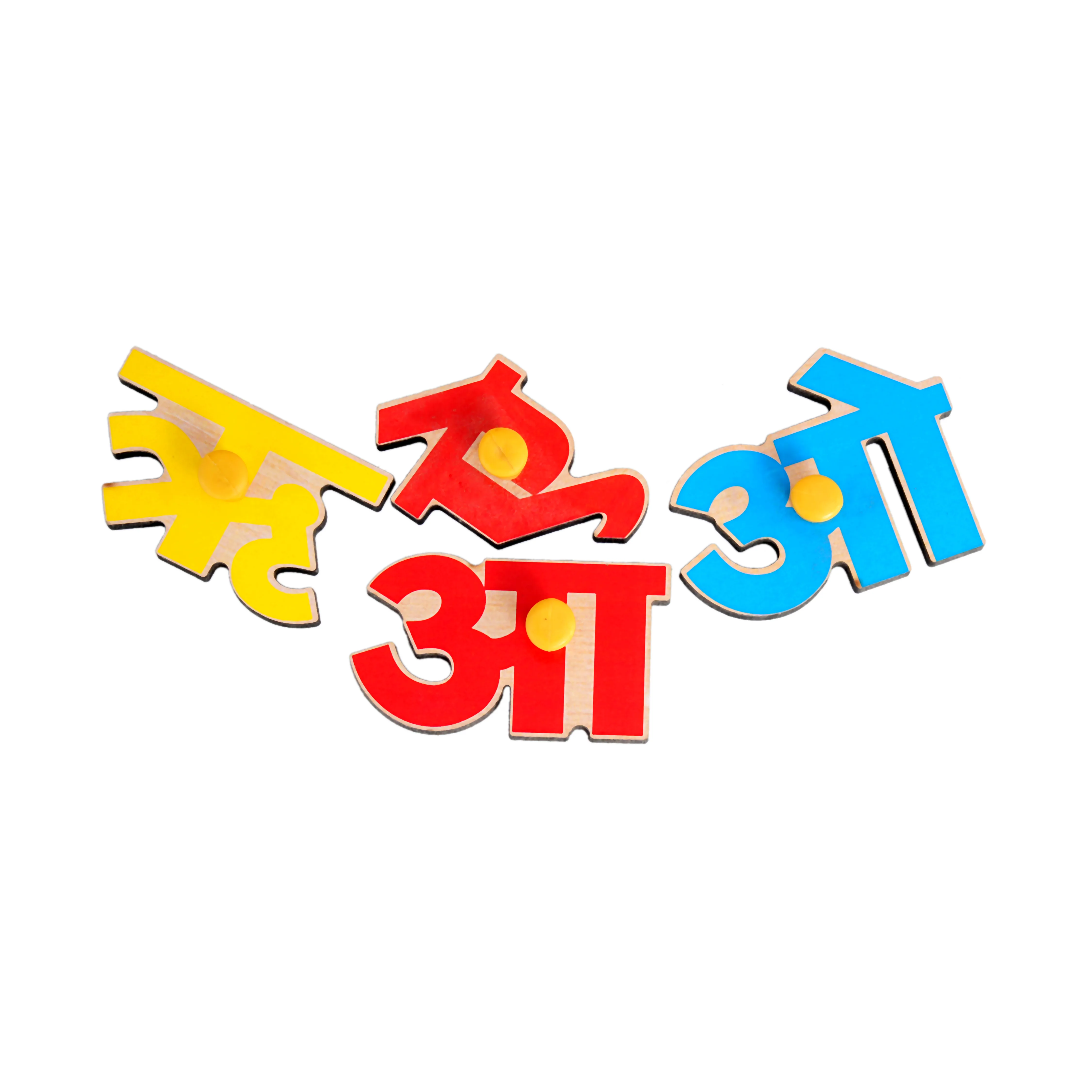 Marathi Alphabet Wooden Puzzle Board for Kids - Image 2