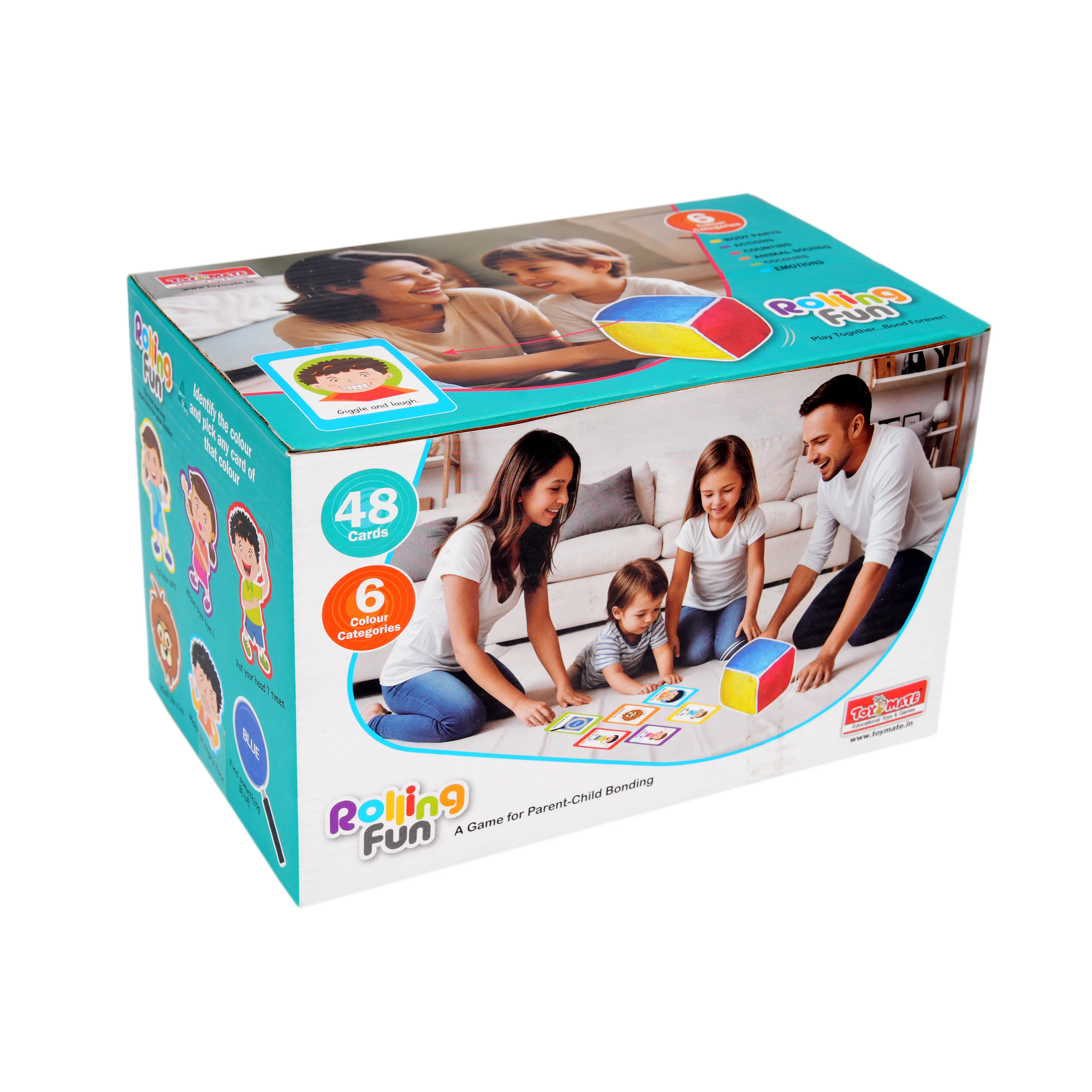 Toymate Rolling Fun Parent-Child Bonding Card Game (48 Cards) - Image 3