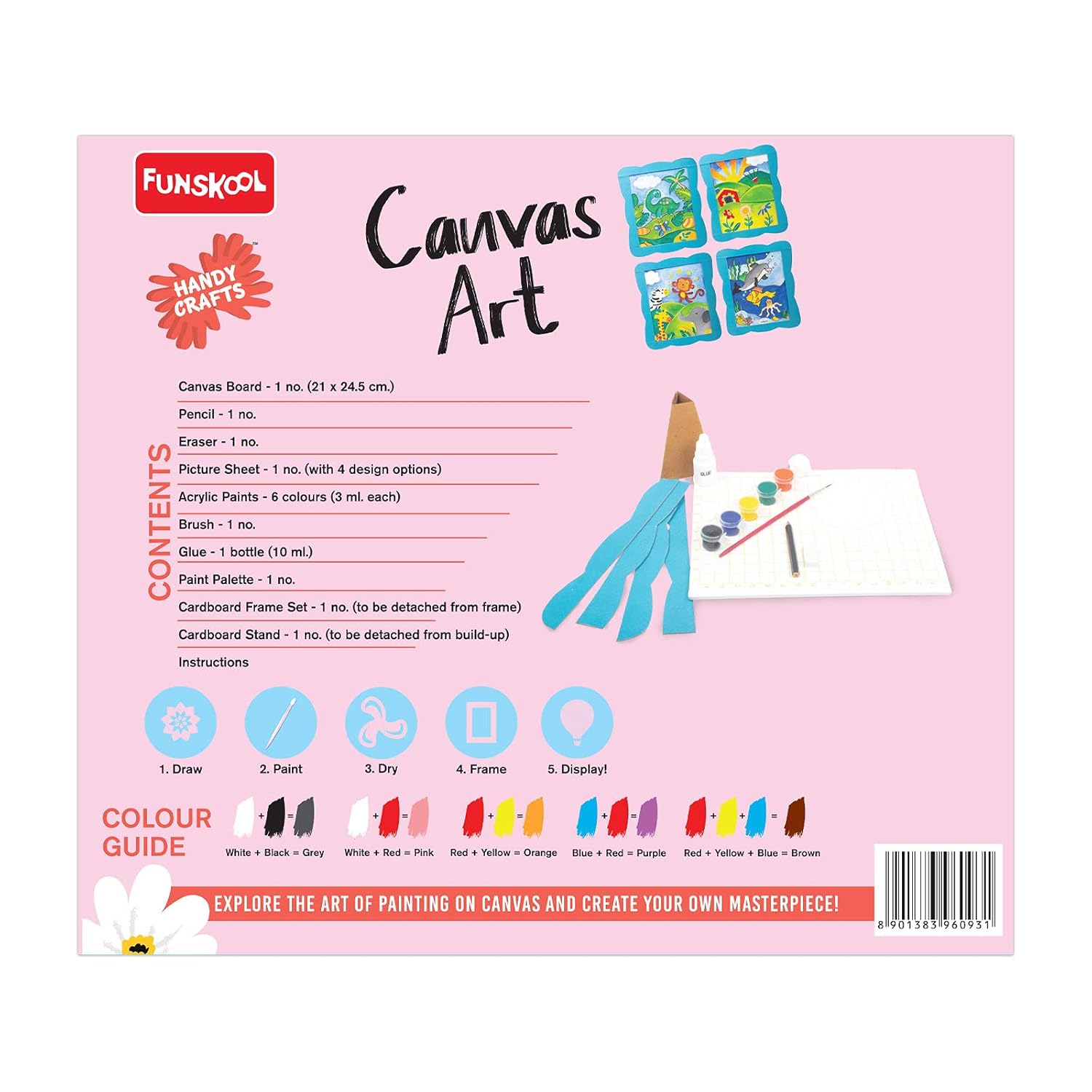 Funskool Handycrafts � Canvas Art (Elaborate Designs Made Easy with Grid Technique) - Image 2