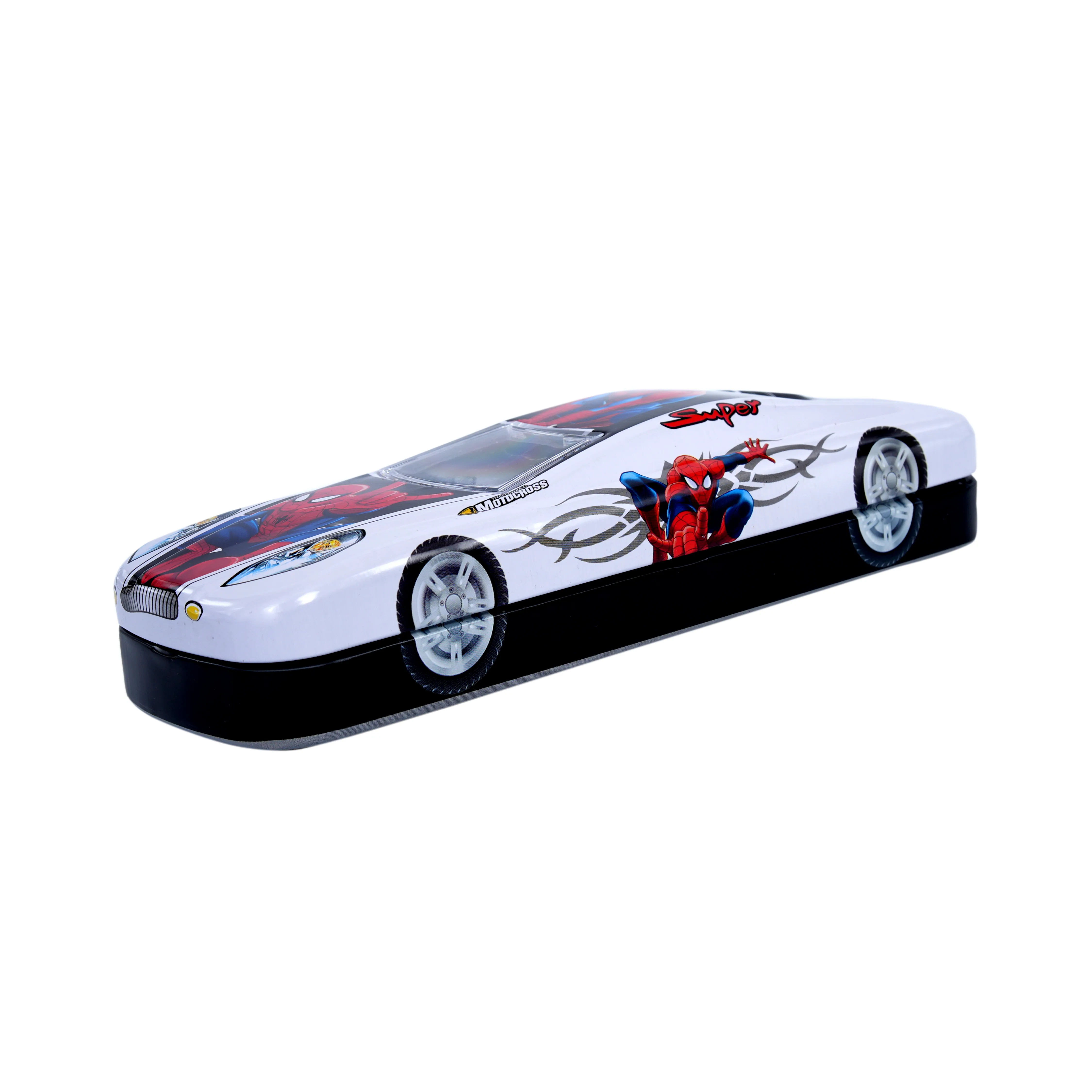 Superhero Car Shaped Pencil Box for Kids - Image 3