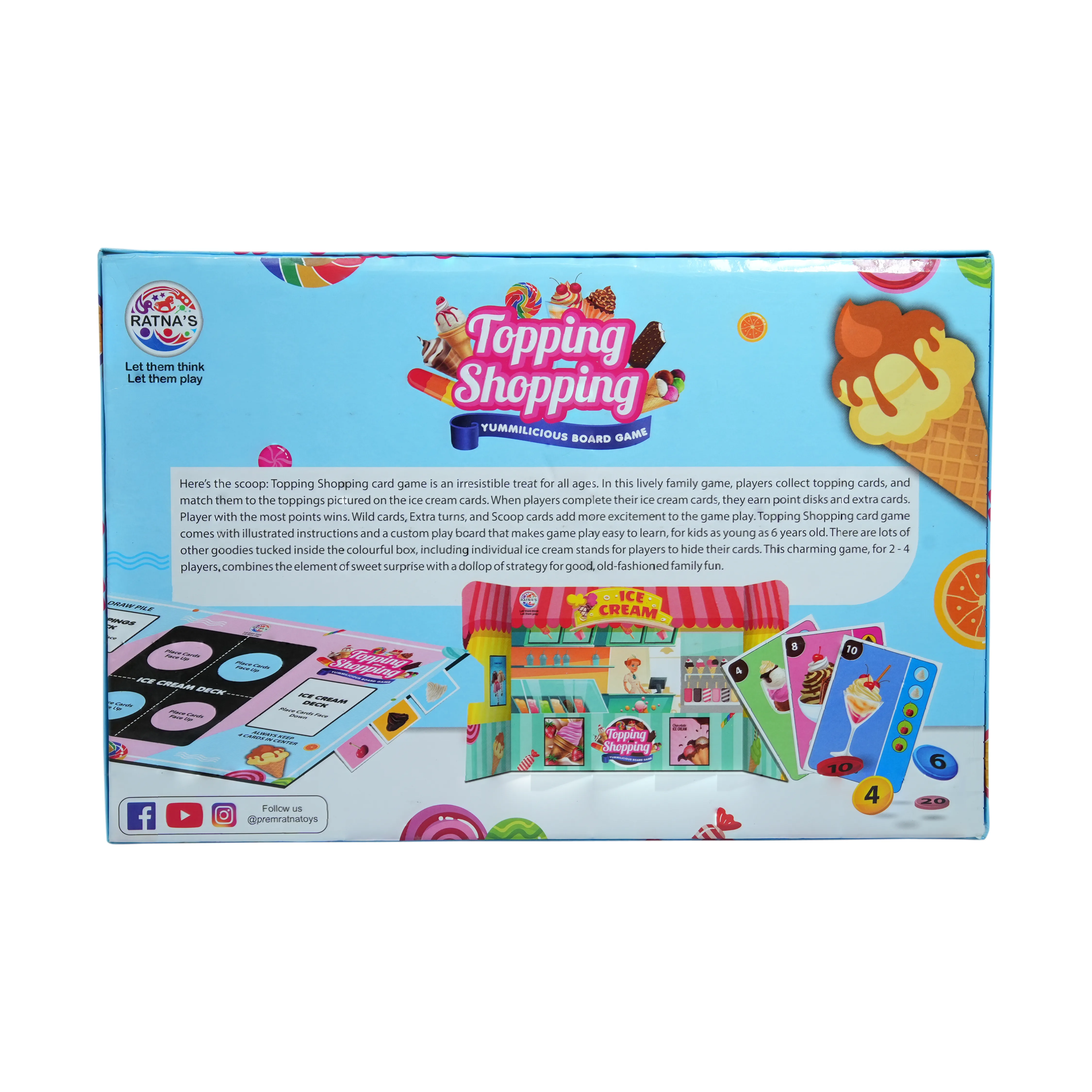 Topping Shopping � Yummilicious Ice Cream Board Game for Kids - Image 3