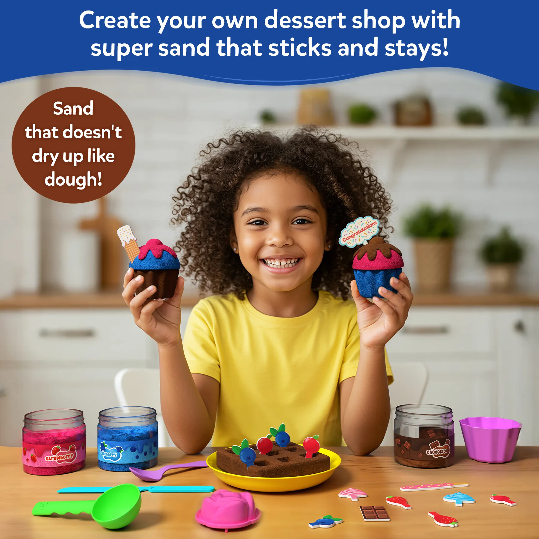 Sandeezy Pretend Play Desserts Set - Image 2