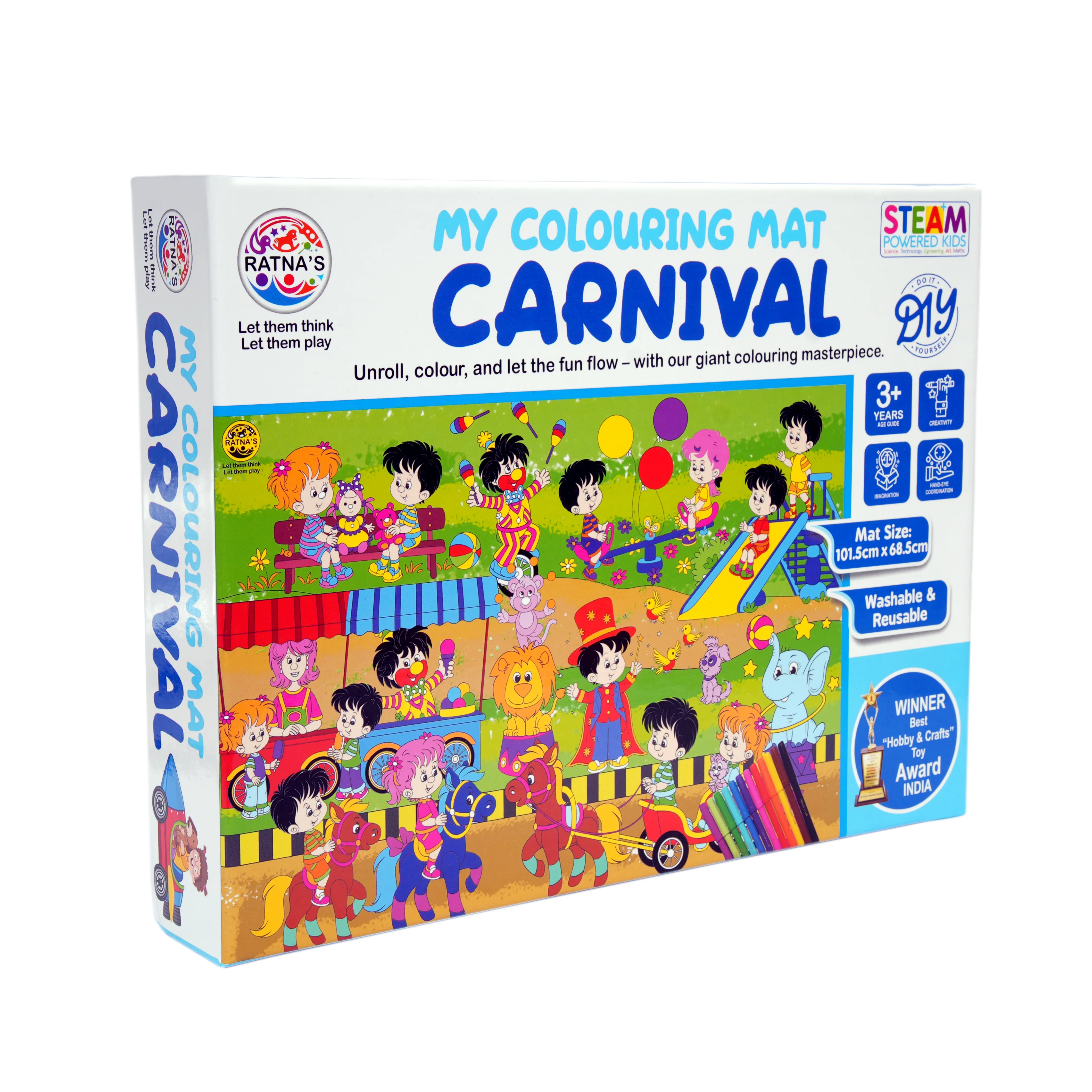 My Colouring Mat Carnival � Washable & Reusable Giant Colouring Mat for Kids - Image 2