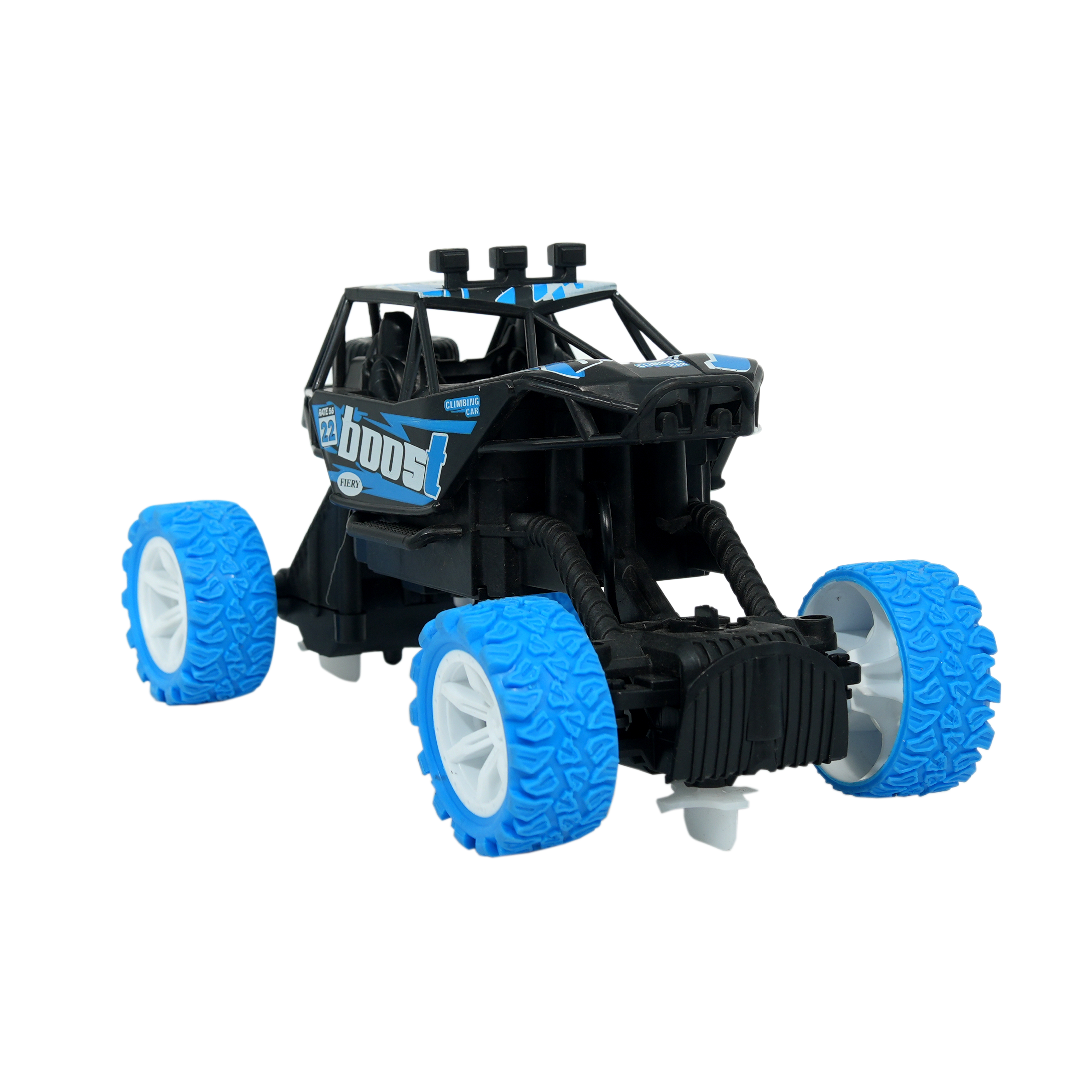 Monster Charge 1:20 RC Extreme Climbing Car with 2.4GHz Remote & Colorful Lighting � Blue Studless Tyres - Image 3
