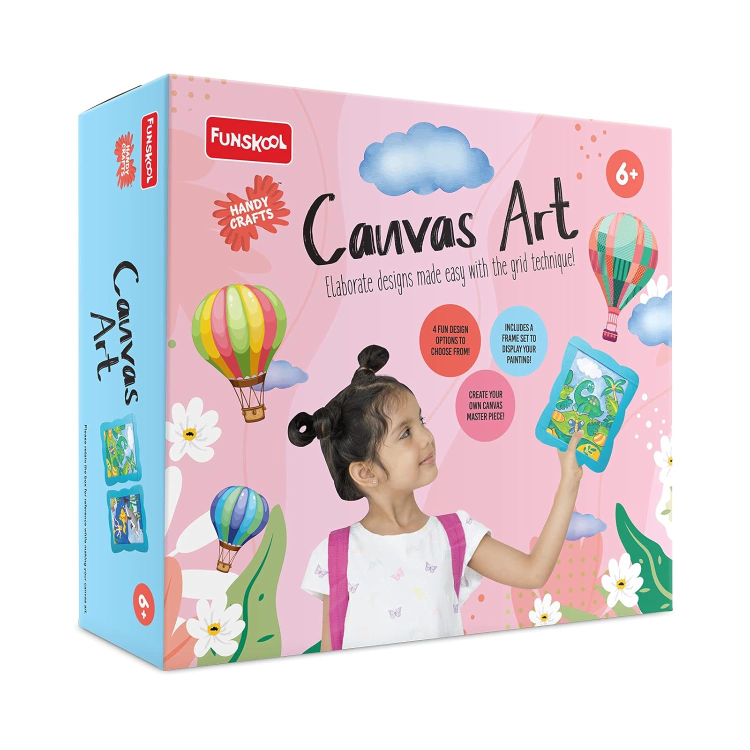 Funskool Handycrafts � Canvas Art (Elaborate Designs Made Easy with Grid Technique) - Image 1