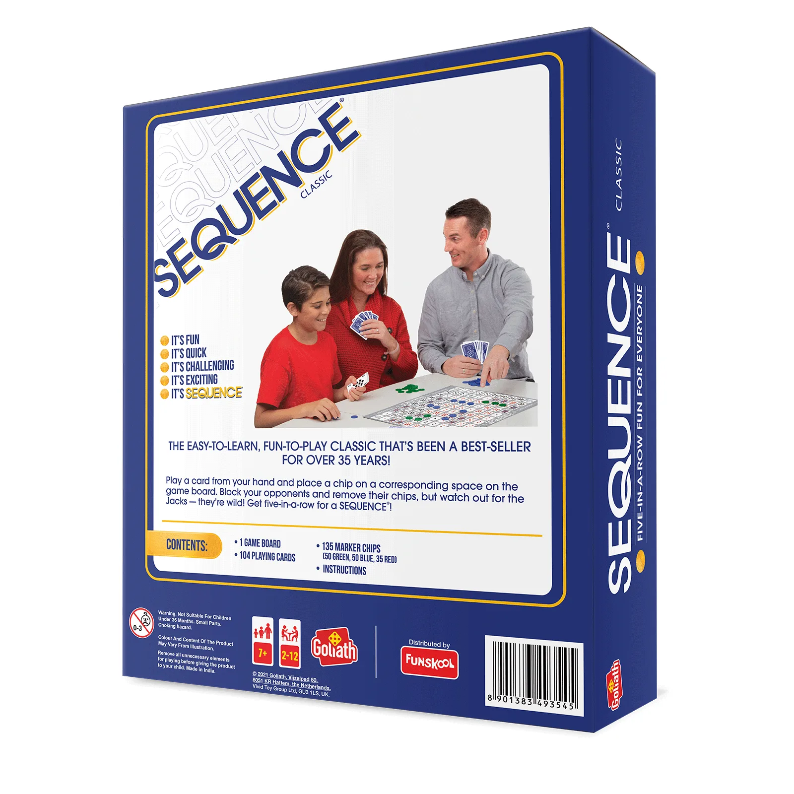 Sequence Classic Board Game � Fun Strategic Family Game for Kids & Adults | Buy Online - Image 5