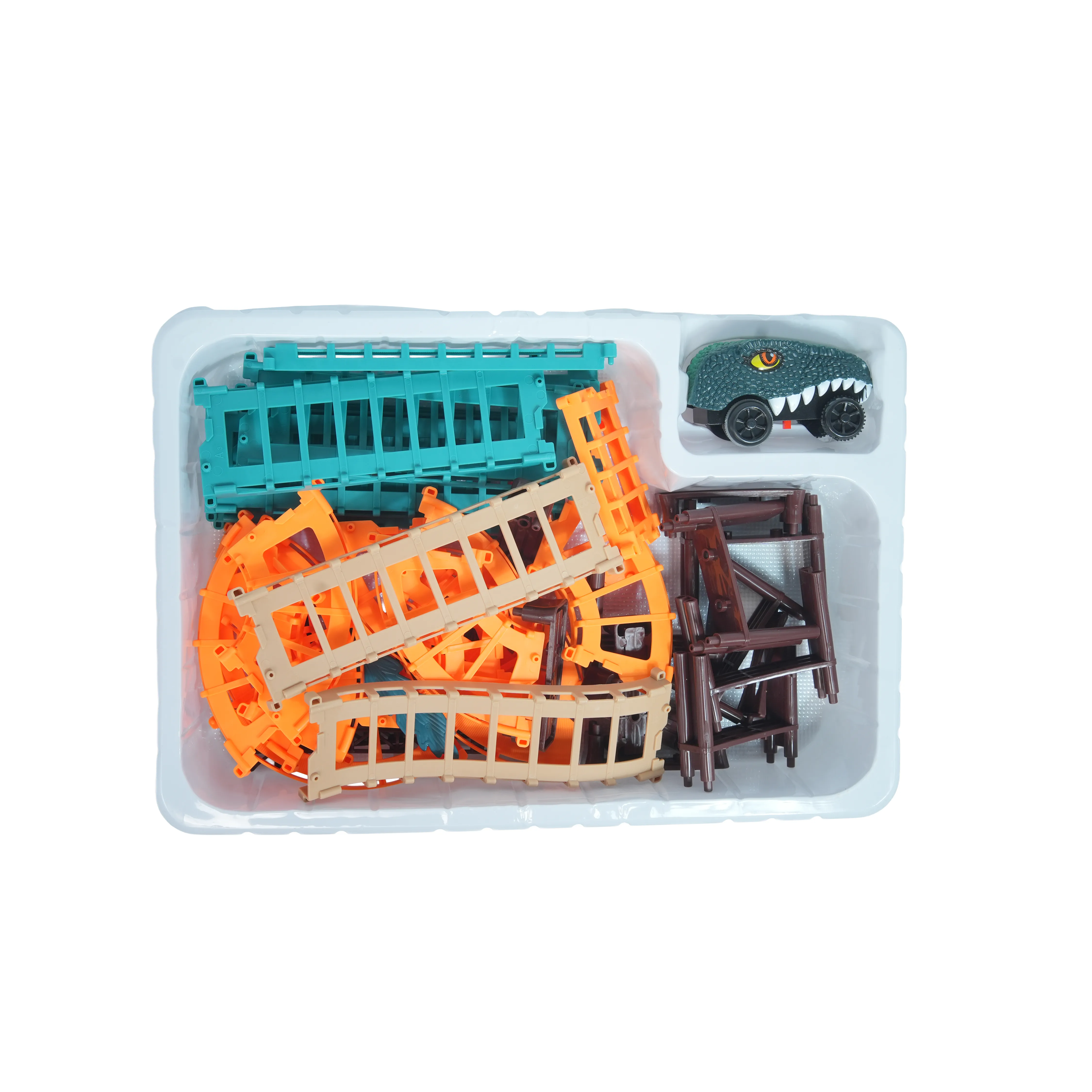 DIY Educational Car Track Set with Bridge & Loops � Creative Racing Playset for Kids - Image 1