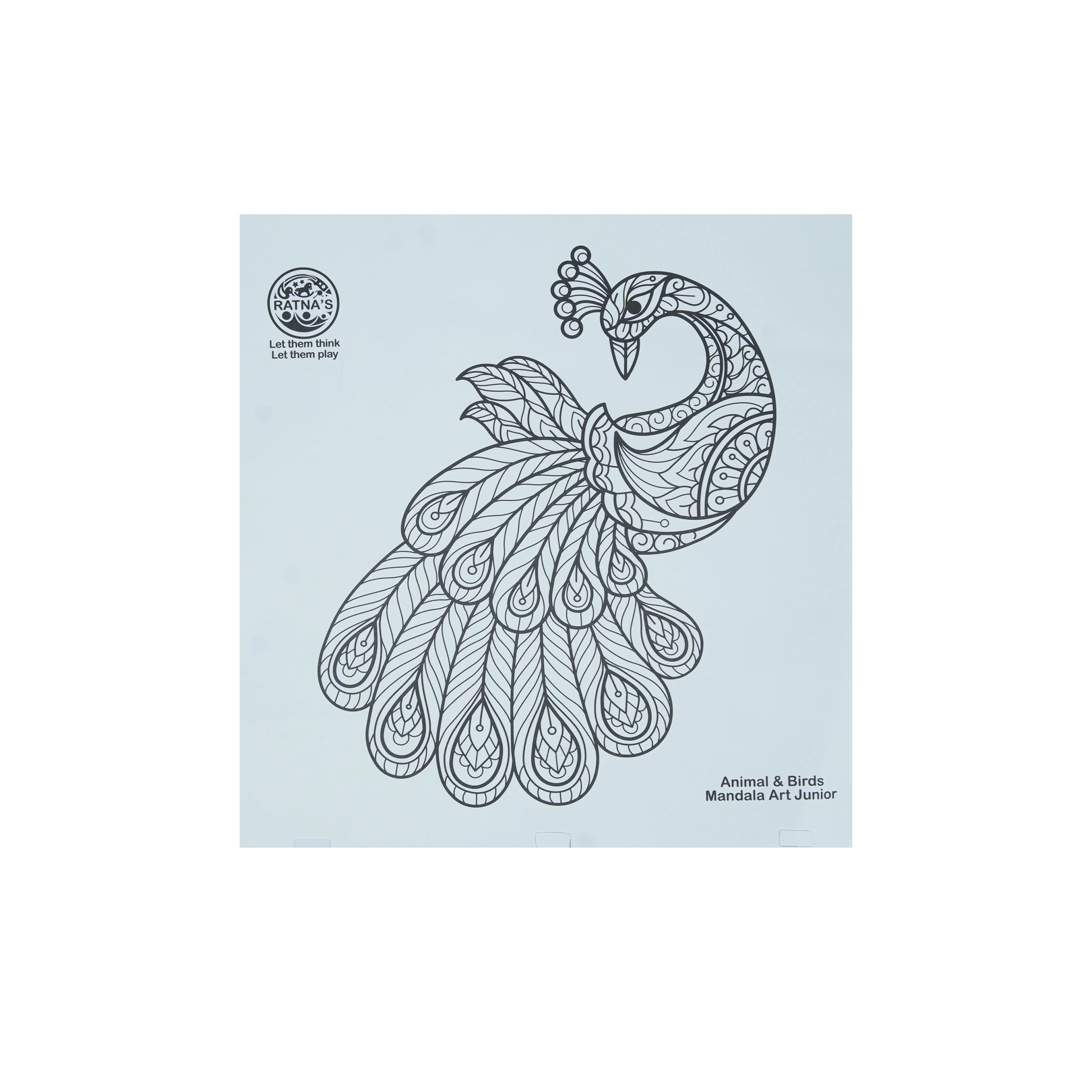 Animals & Birds Mandala Art Junior � Colouring & Creativity Book with Sketch Pens - Image 3