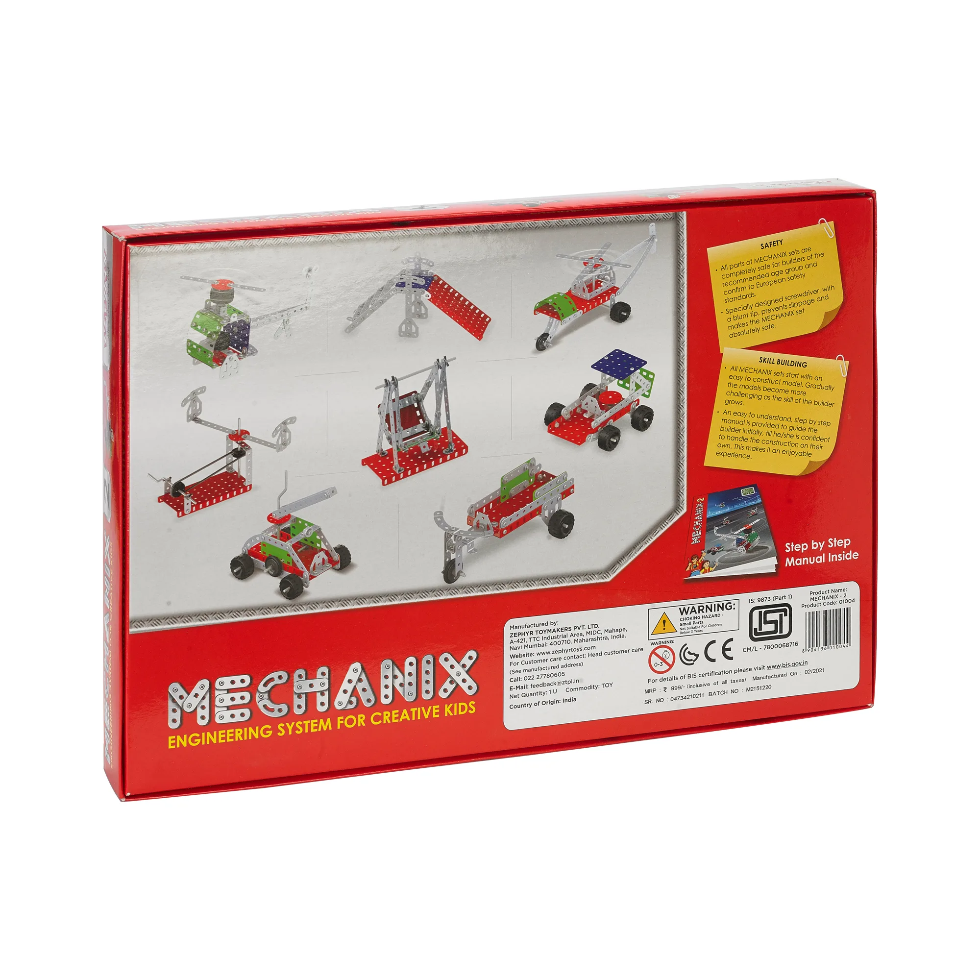 MECHANIX - 2 | 7+ Years | STEM DIY Building Kit | 170 Pieces | Build 15 Models - Image 5