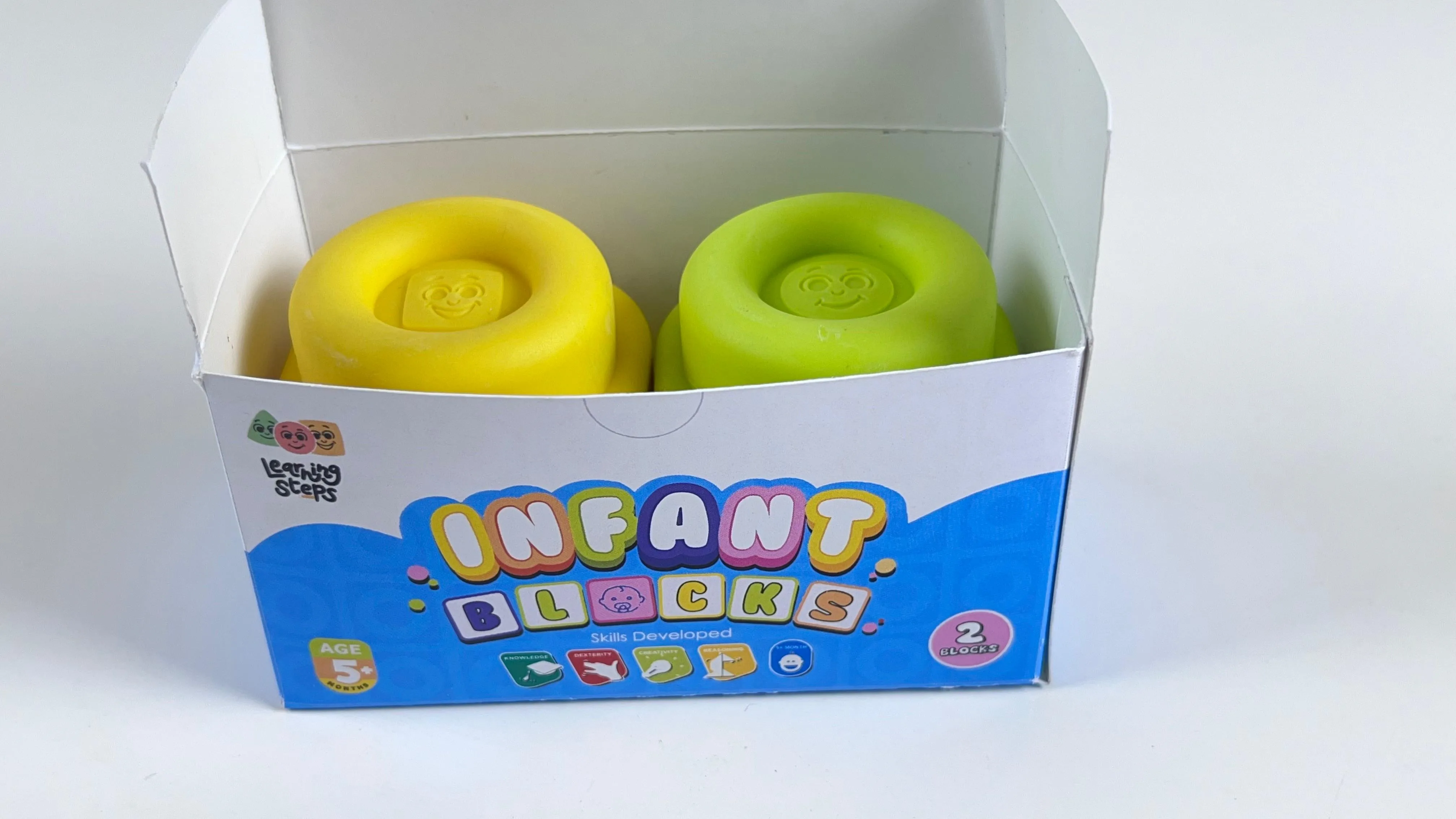INFANT BLOCKS - SET 2 | 5+ Months | Learning Steps Educational Toy | 18 Pieces - Image 3