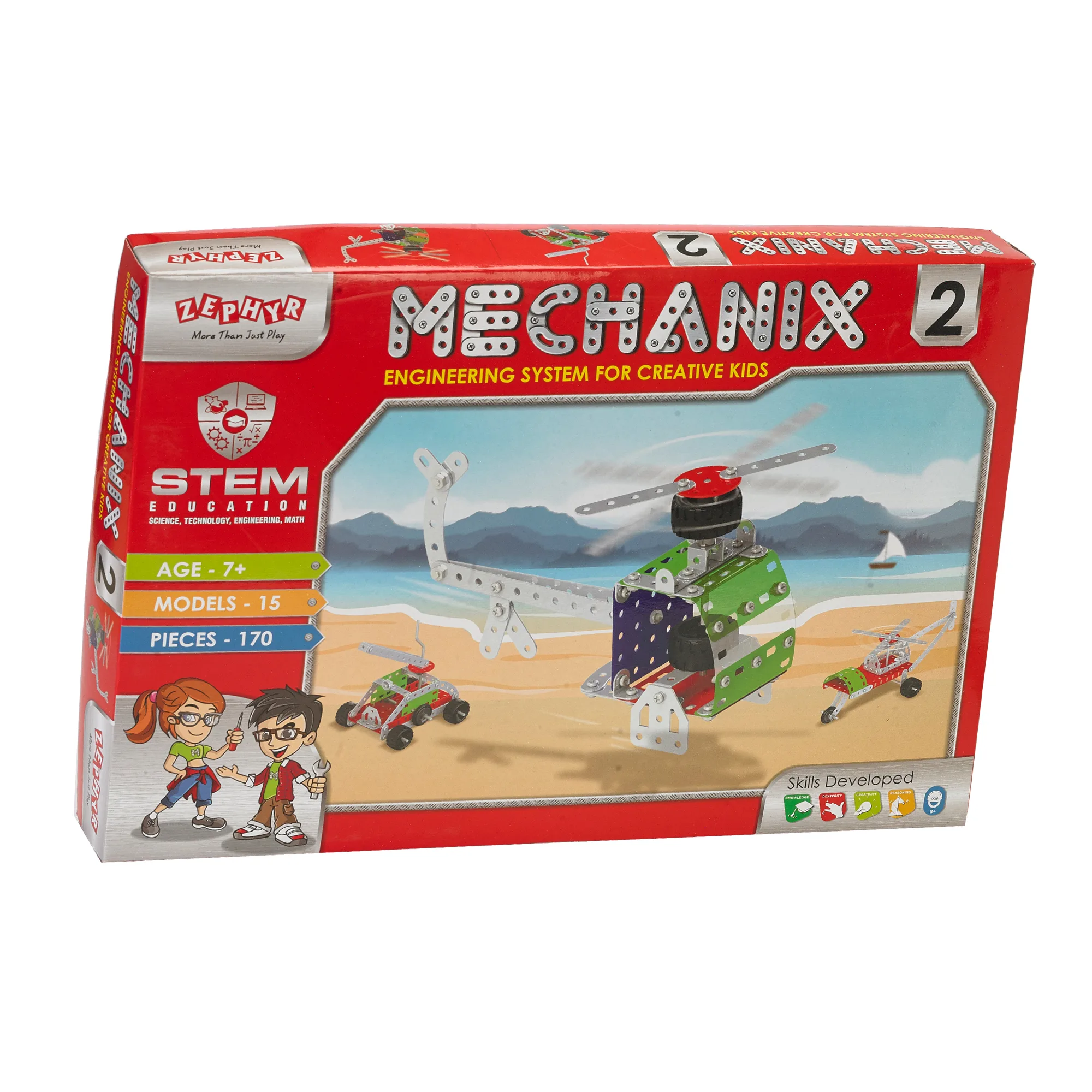MECHANIX - 2 | 7+ Years | STEM DIY Building Kit | 170 Pieces | Build 15 Models - Image 3
