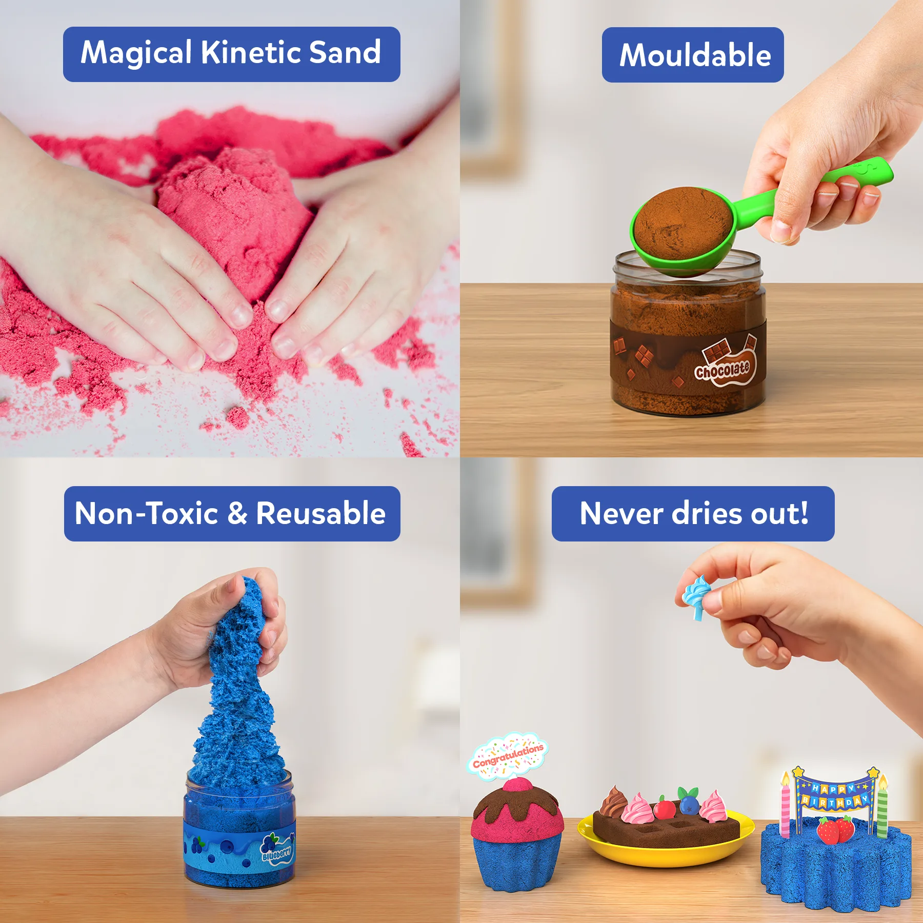 Sandeezy Pretend Play Desserts Set - Image 3