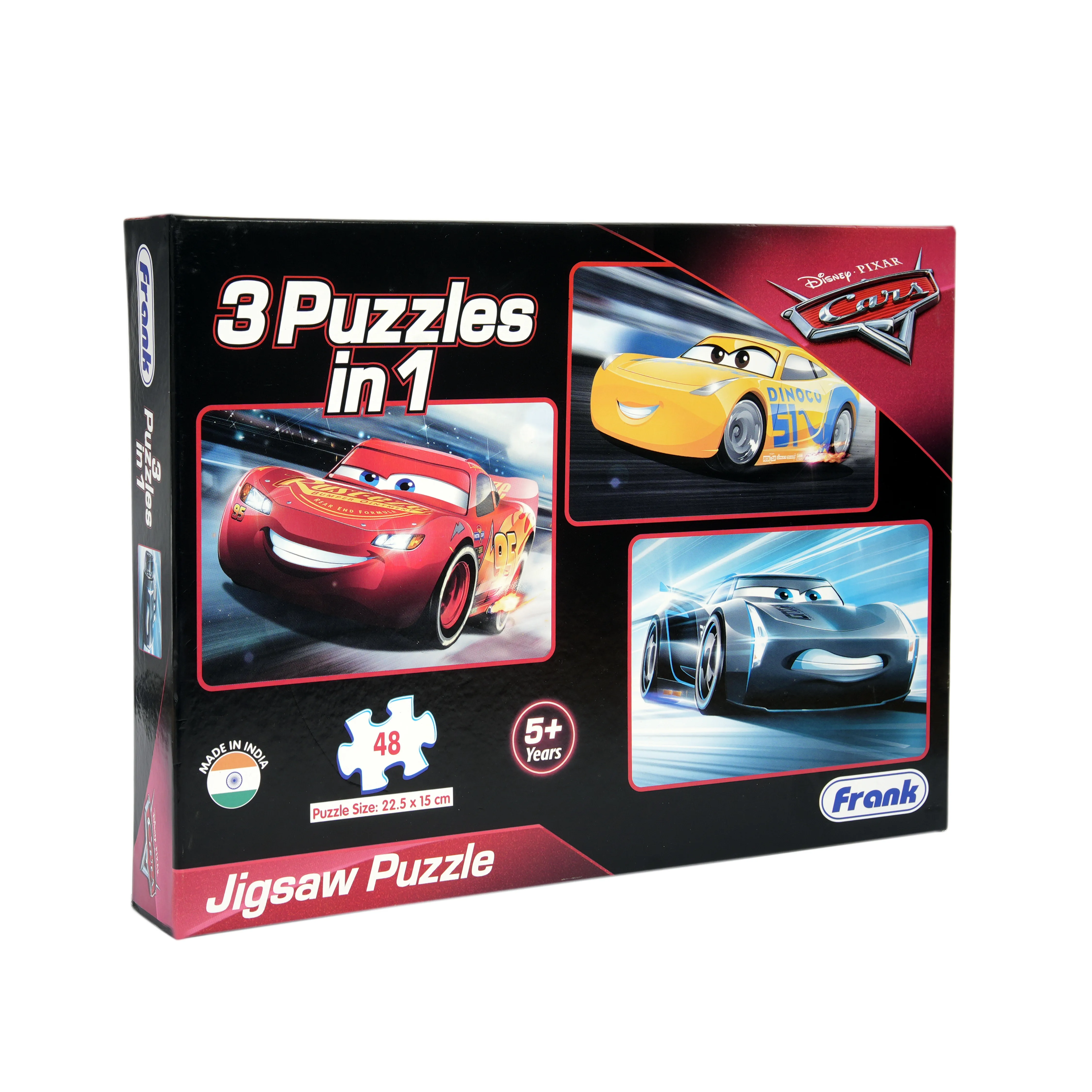 Frank Disney Cars 3-in-1 Jigsaw Puzzle (48 Pieces) | Kids 5+ | Brain Development Toy - Image 2