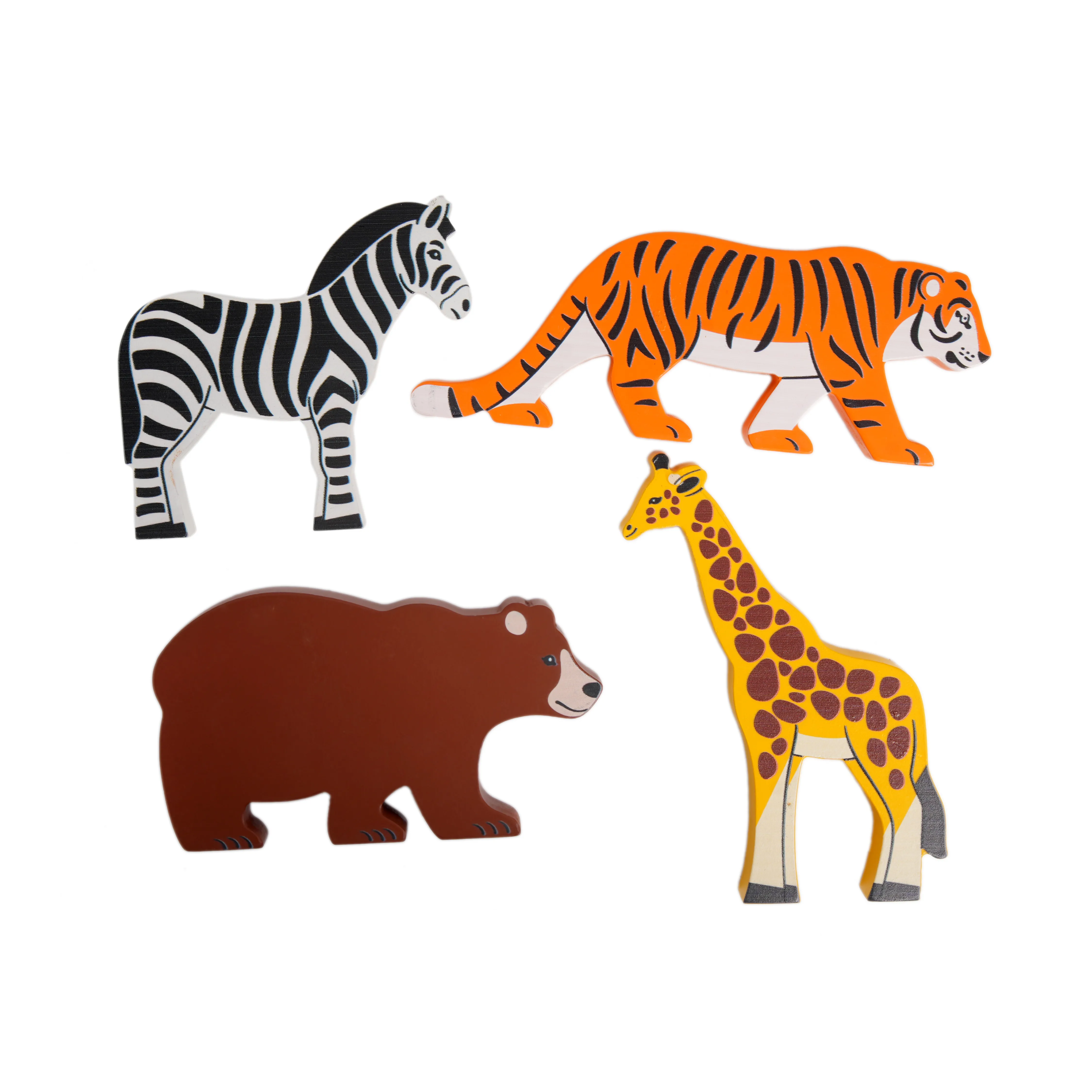 Kids Logic King Identification Tray � Wild Animals Wooden Puzzle Board - Image 4