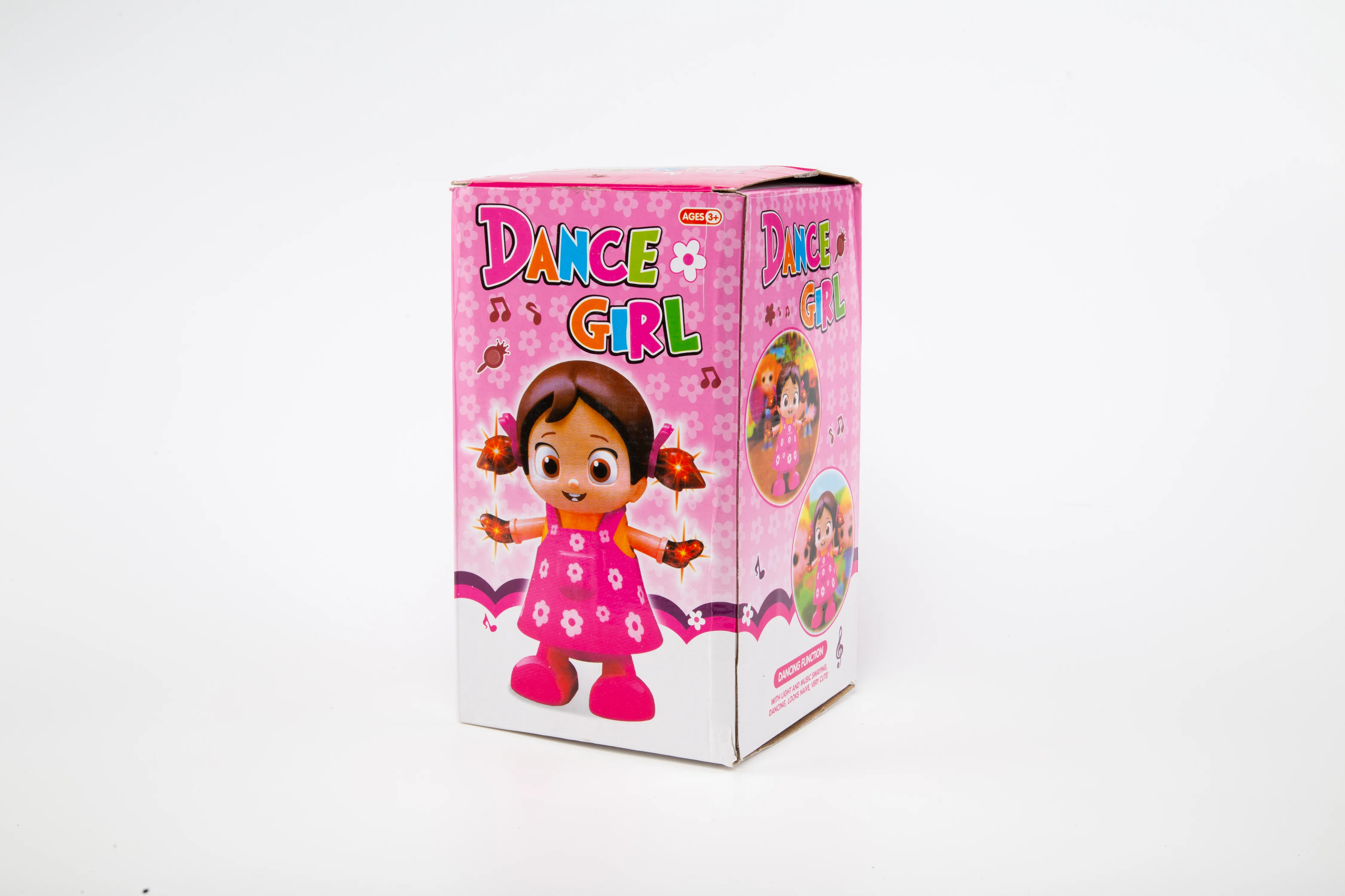 Dancing Girl Toy with Lights & Music | Rotating Dancing Doll for Kids | Pink Dress - Image 2