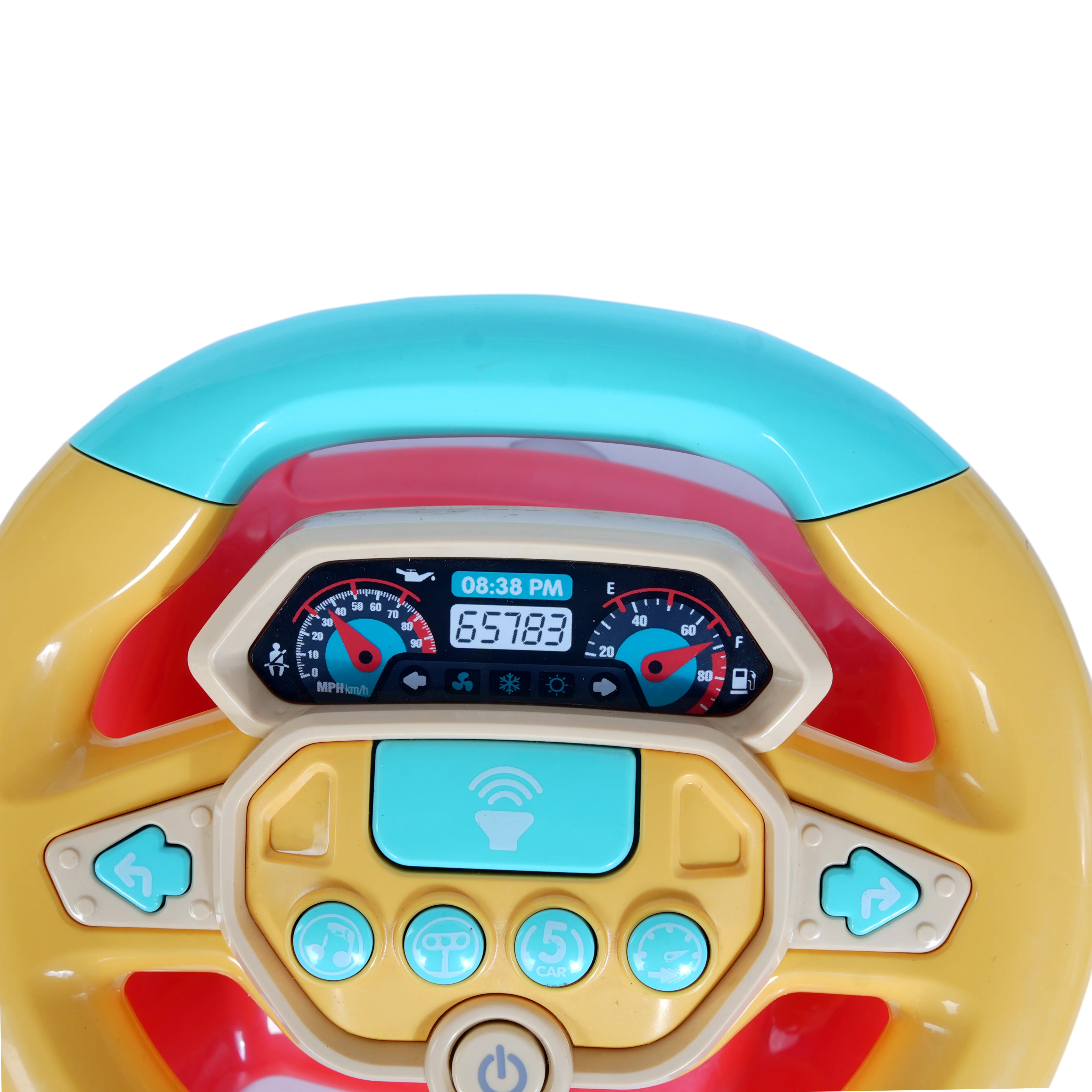 Kids Musical Steering Wheel Toy with Lights & Sound � Pretend Driving Toy - Image 3