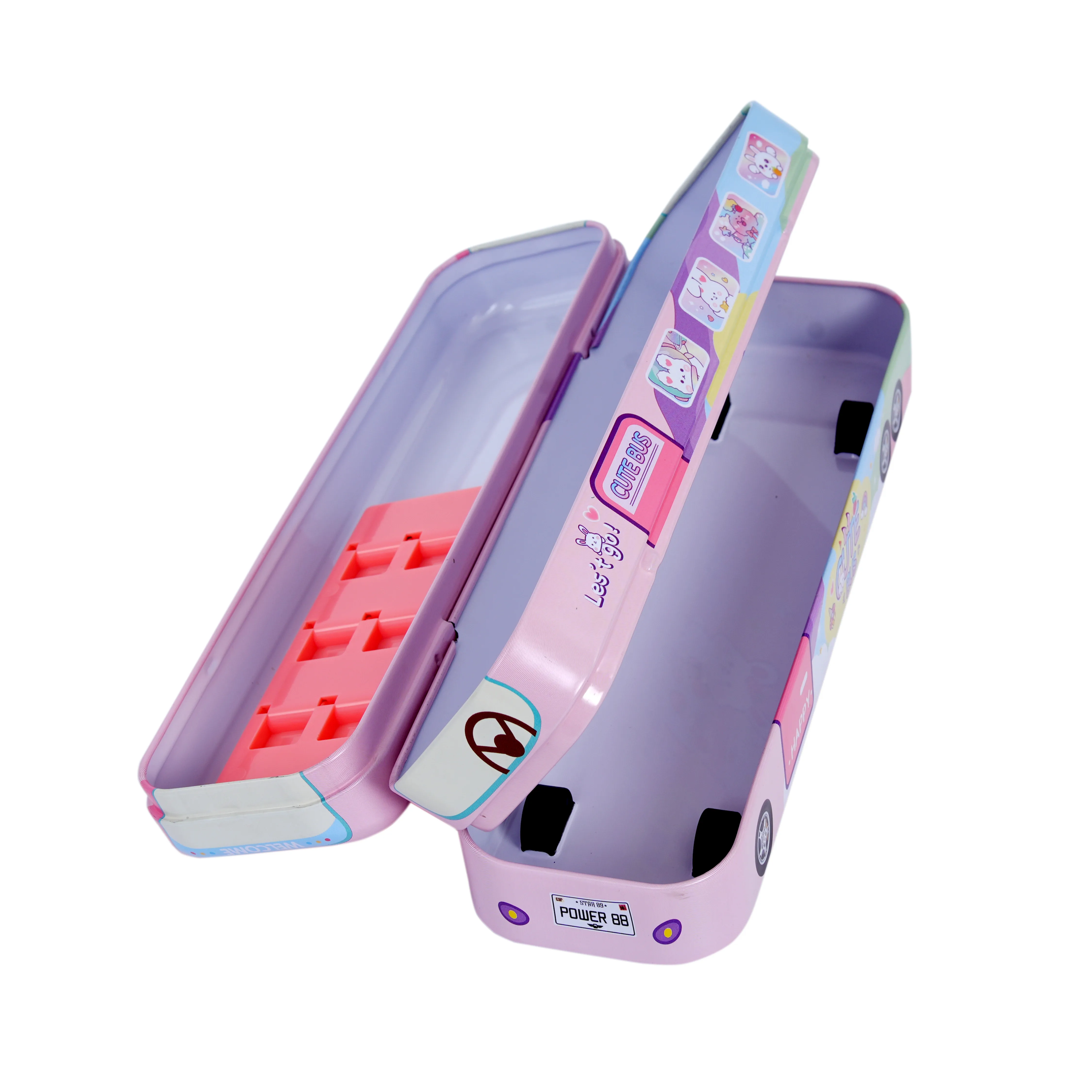 Cute Bus Shaped Pencil Box for Kids - Image 4
