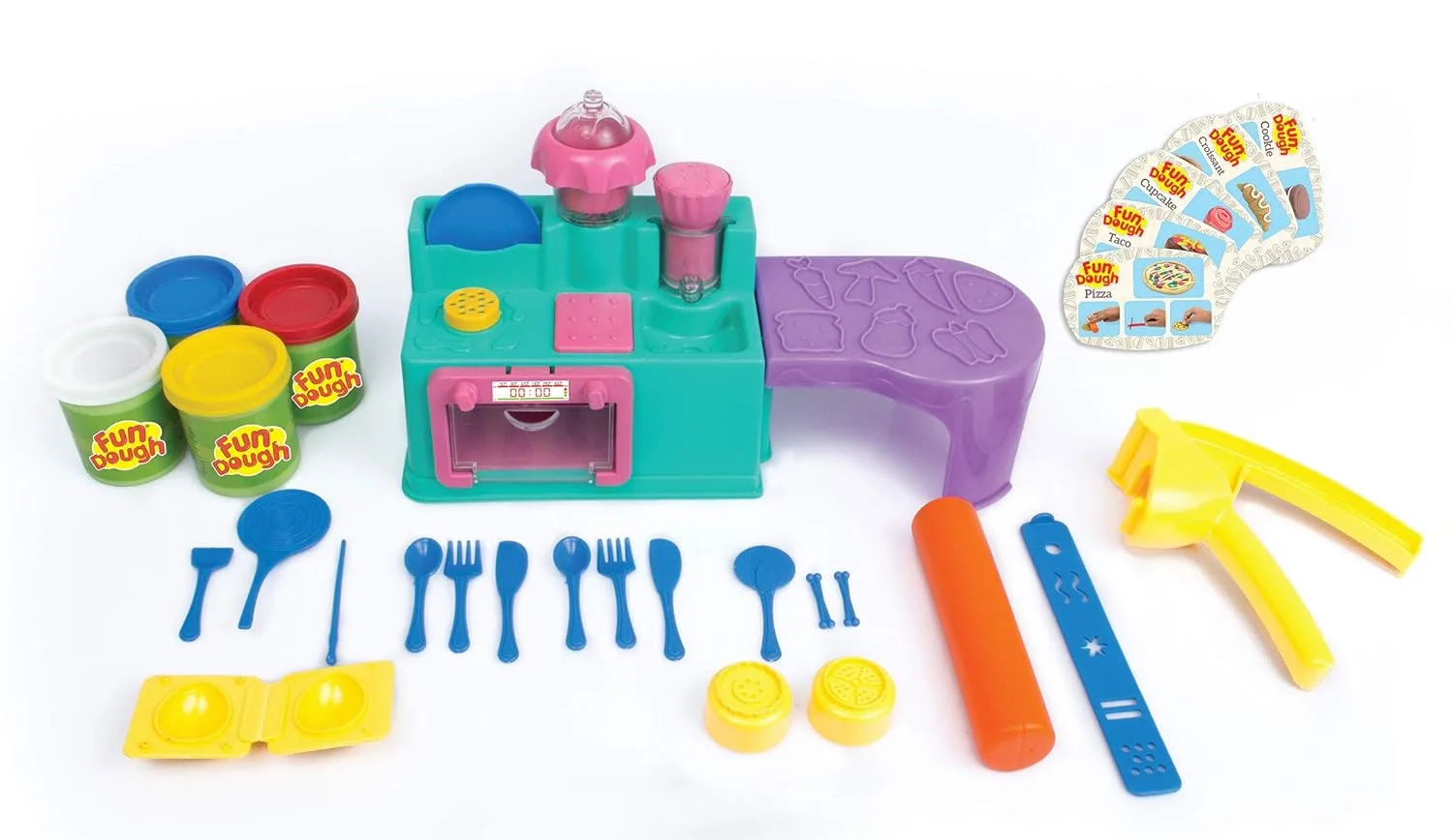 Fundough Kitchen Set | 4 Dough Tubs | Kids Cooking Playset | Funskool Creative Kitchen Toy (3+ Years) - Image 5