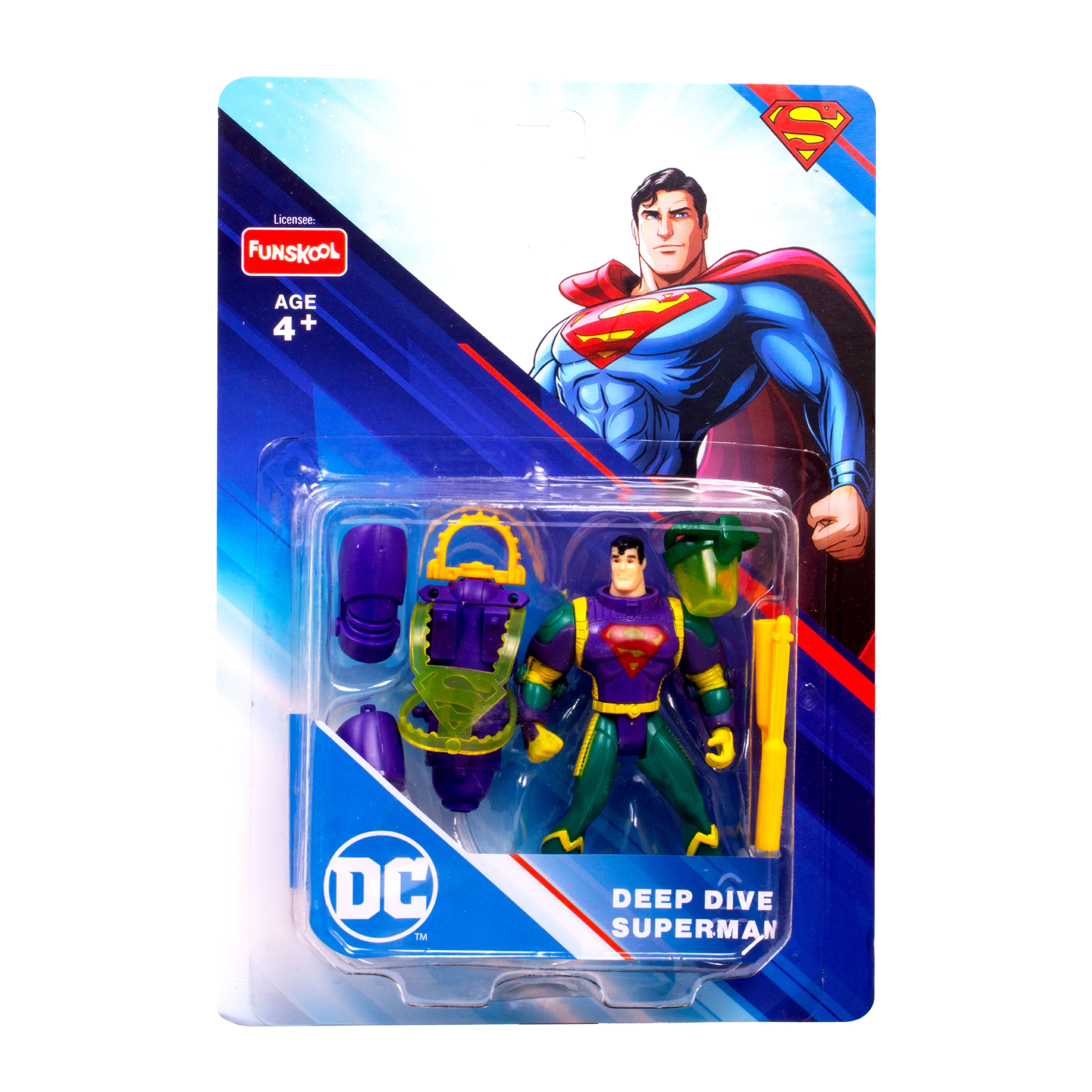 Funskool DC Comics � Deep Dive Superman Action Figure (With Dive Gear & Dual Blasters) - Image 4