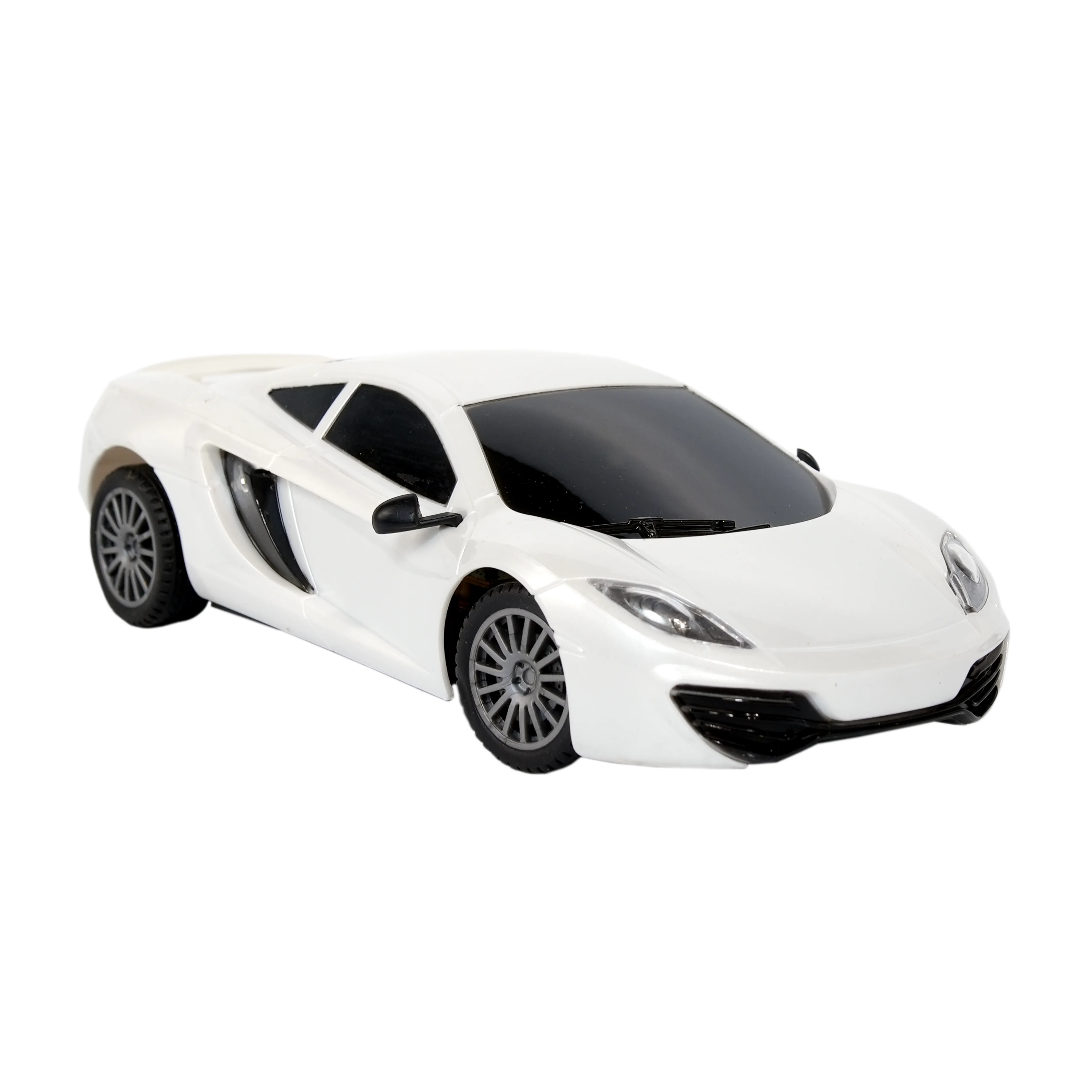 Kids White Sports Car Toy � Stylish Die-Cast Look Racing Car - Image 1