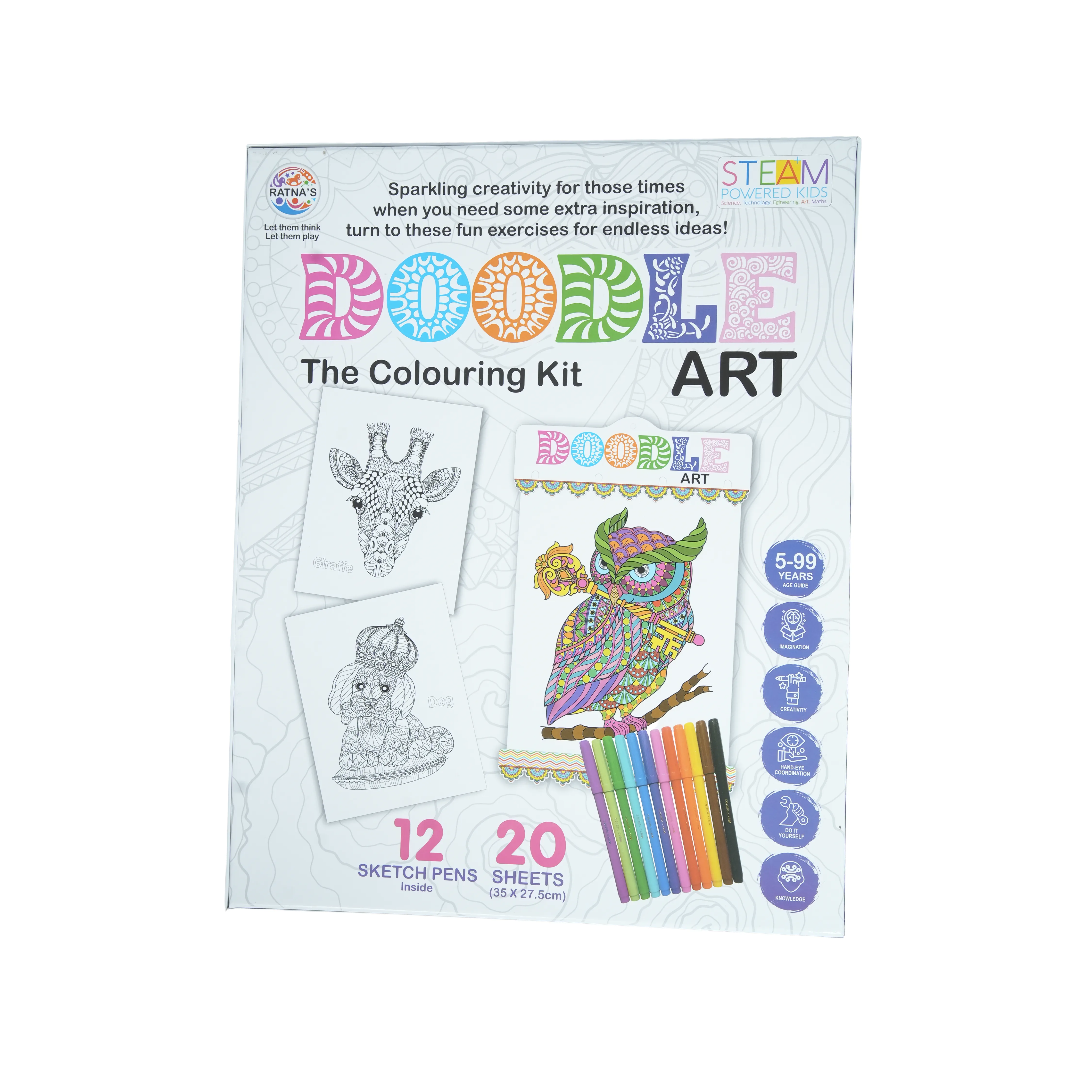 Doodle Art � The Colouring Kit | Creative Colouring & Sketching Set for Kids - Image 1