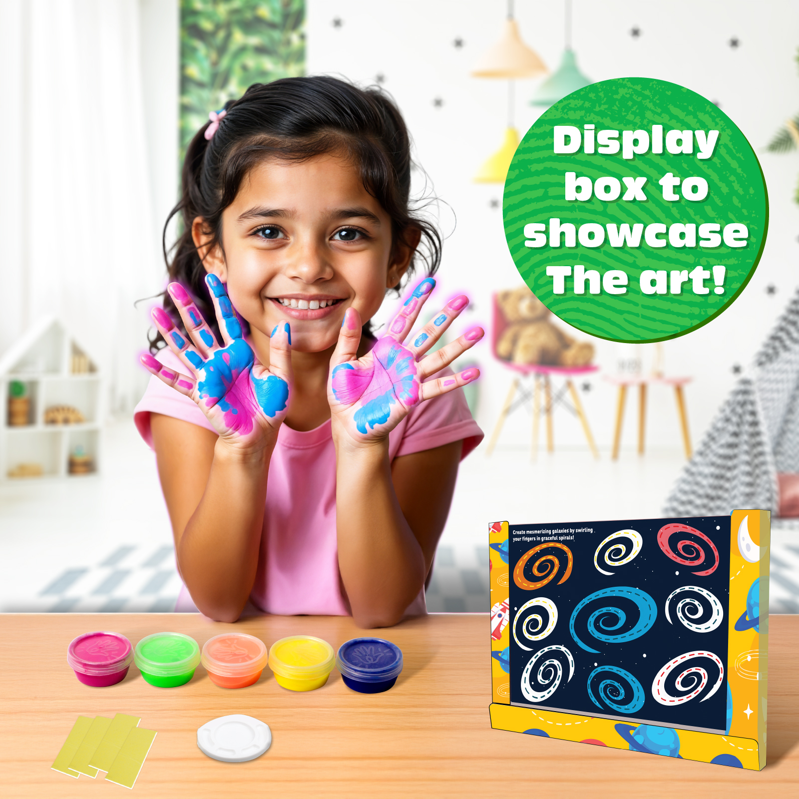WB Finger Painting Kit � Washable Beginner Art Set for Kids - Image 5