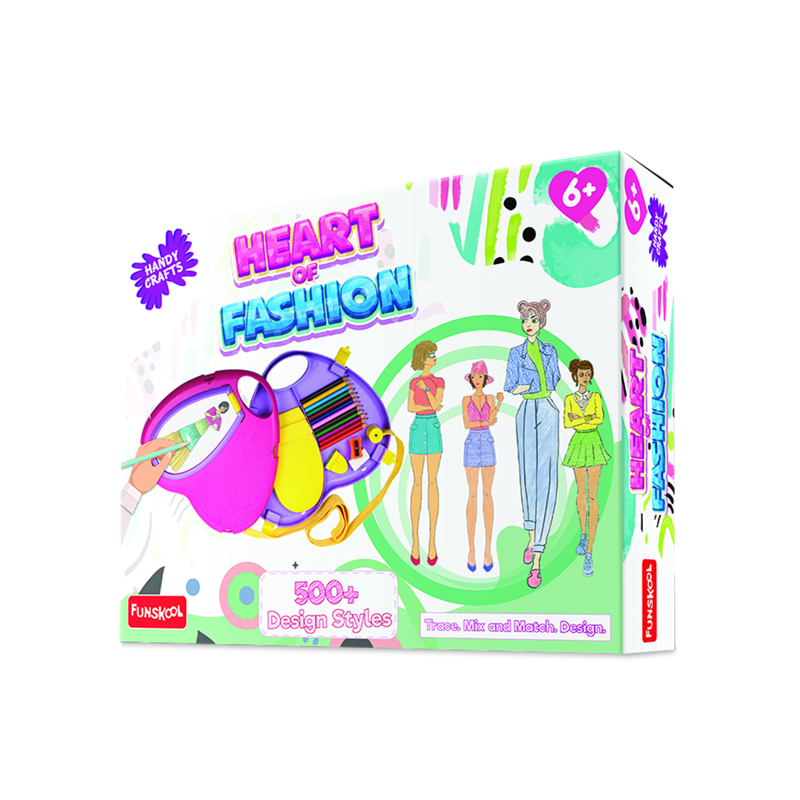 Funskool Heart of Fashion Kit � 500+ Fashion Design Styles for Kids (6+) - Image 2