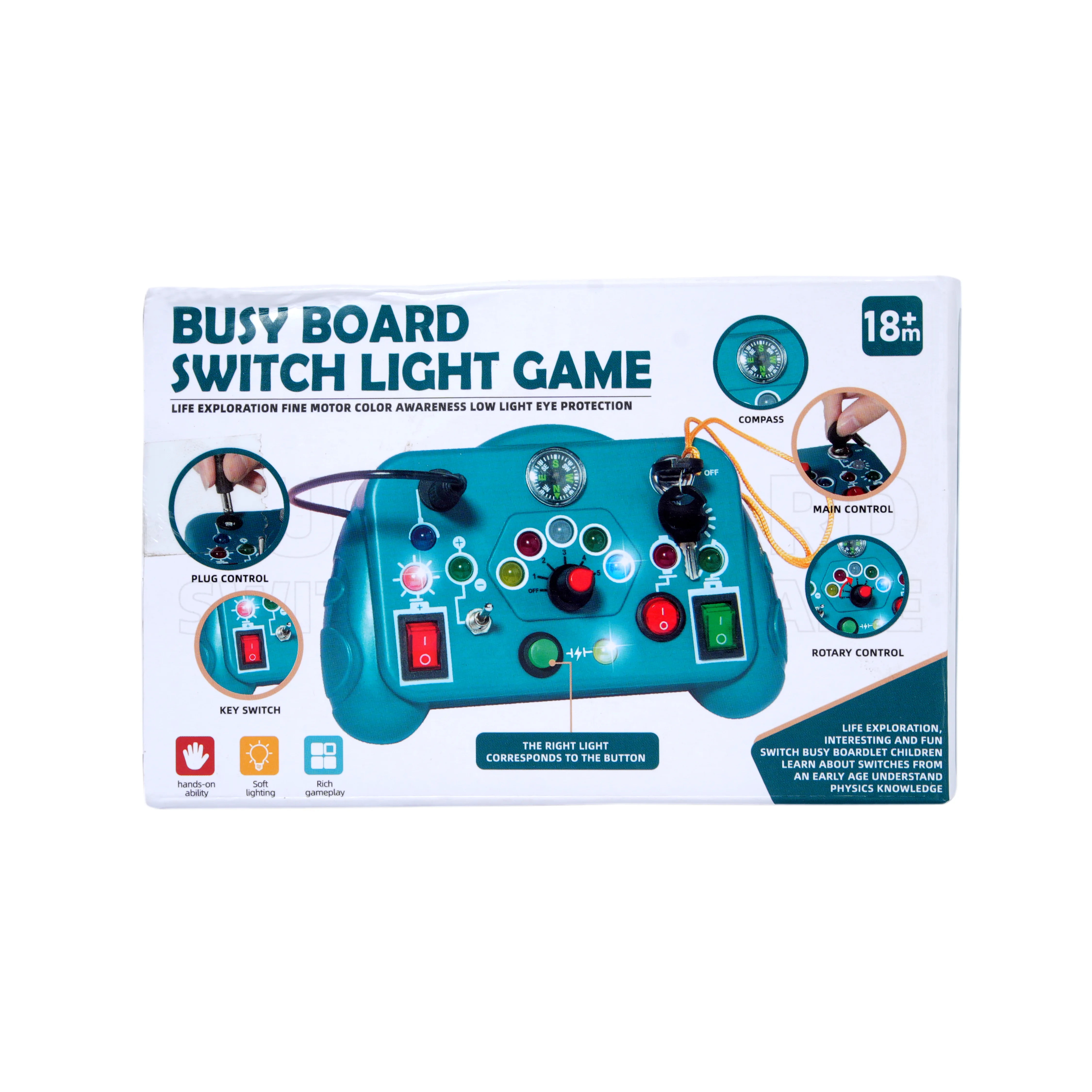 Busy Board Switch Light Game for Toddlers - Image 1