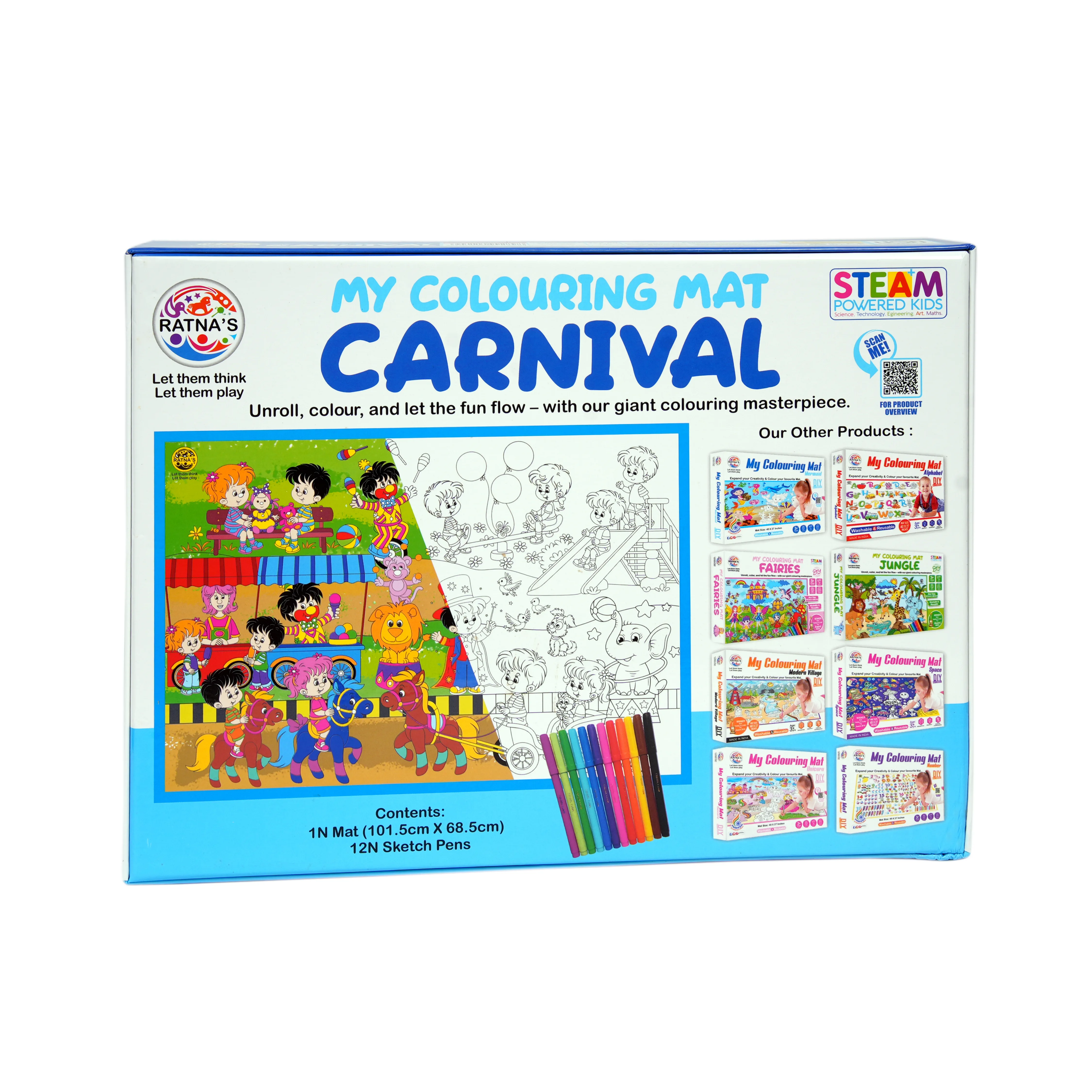 My Colouring Mat Carnival � Washable & Reusable Giant Colouring Mat for Kids - Image 3