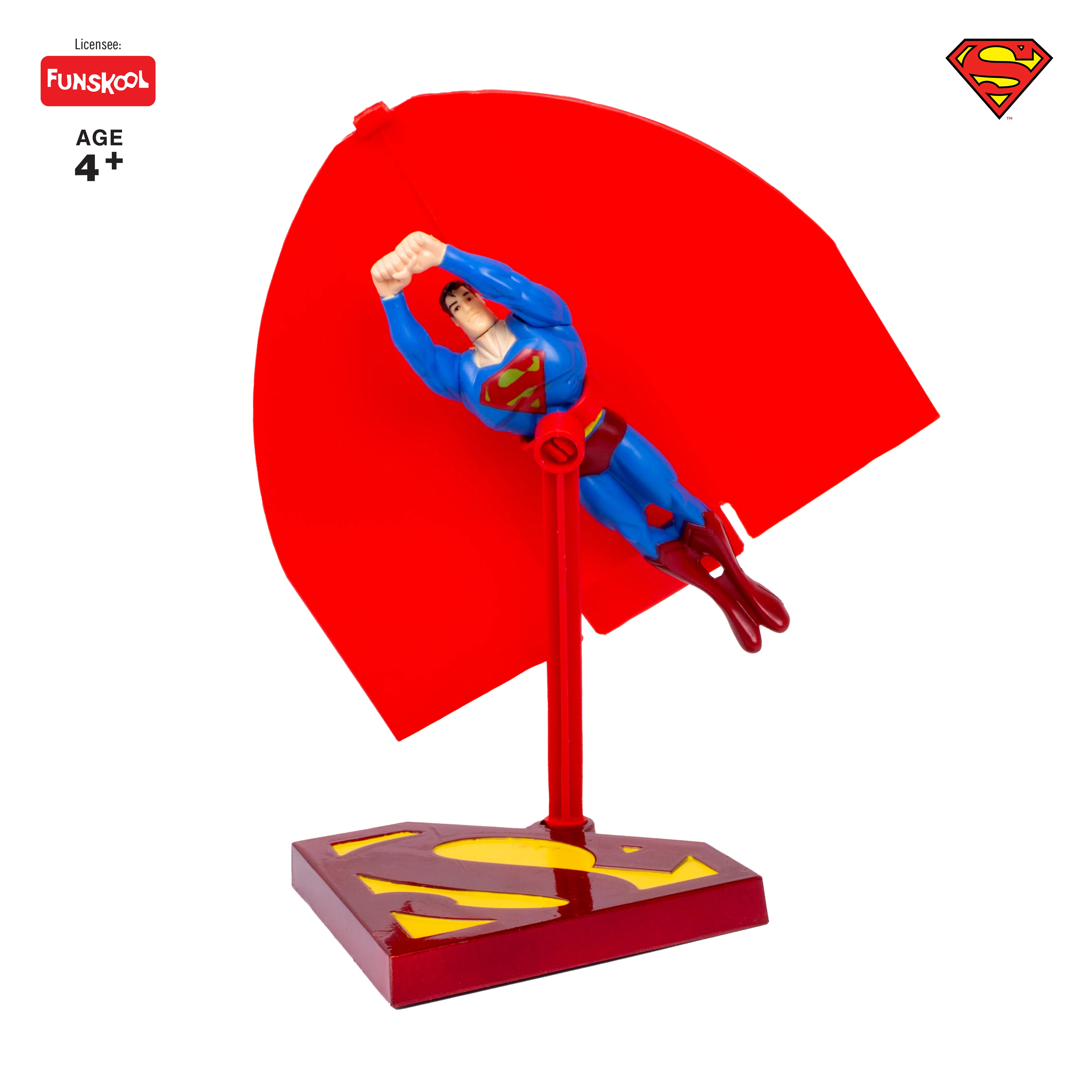 Funskool Classic Action Figure � Flying Superman (with Display Stand & Rotating Flight Pose) - Image 4