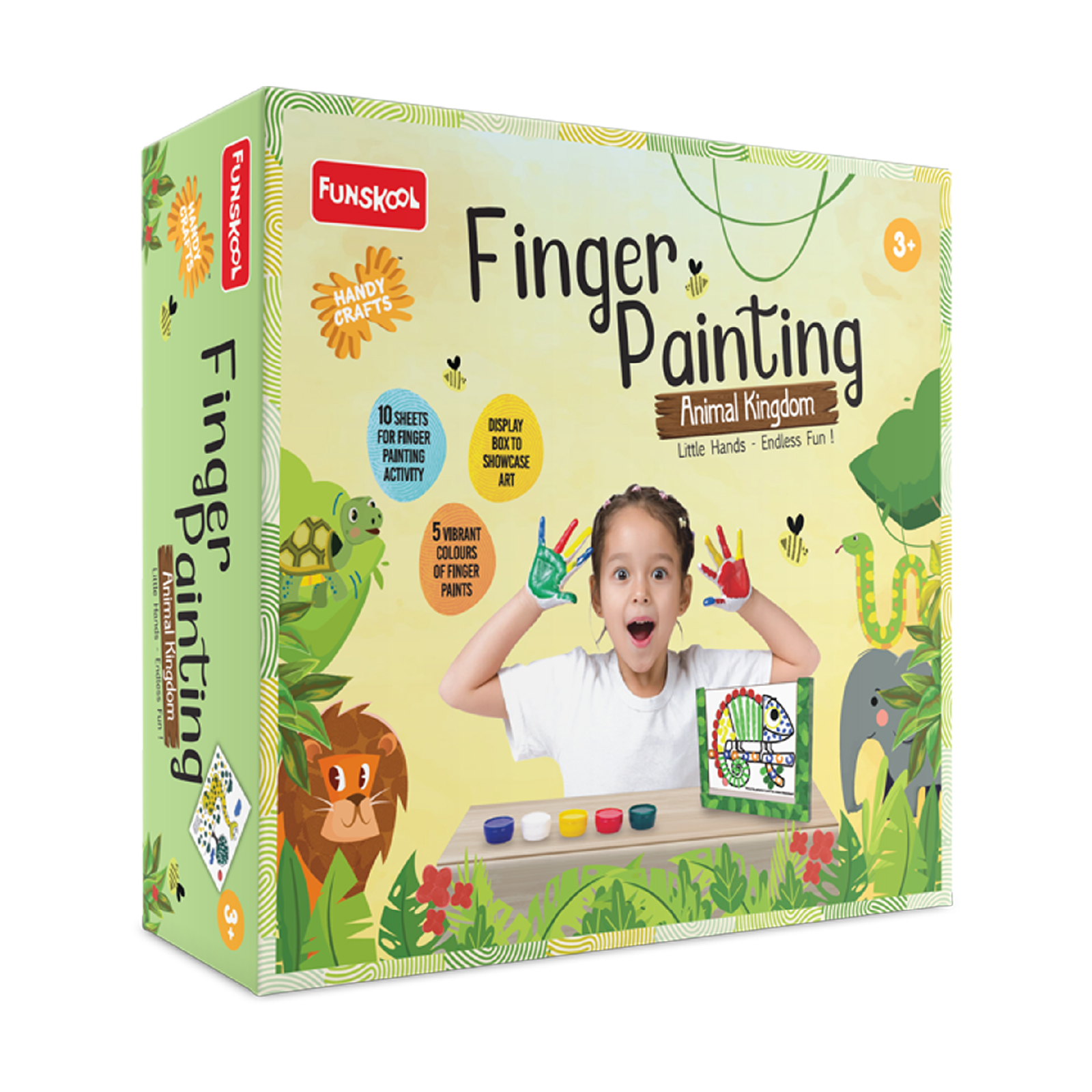 Finger Painting Kit for Kids � Mess-Friendly Tactile Art (3�8 Years) - Image 1