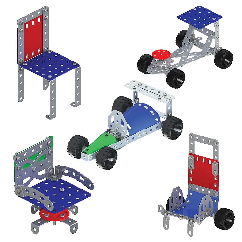 MECHANIX 1 STEM Engineering Kit | 128-Piece DIY Metal Construction Set | Build 10 Models | 8+ Years - Image 4