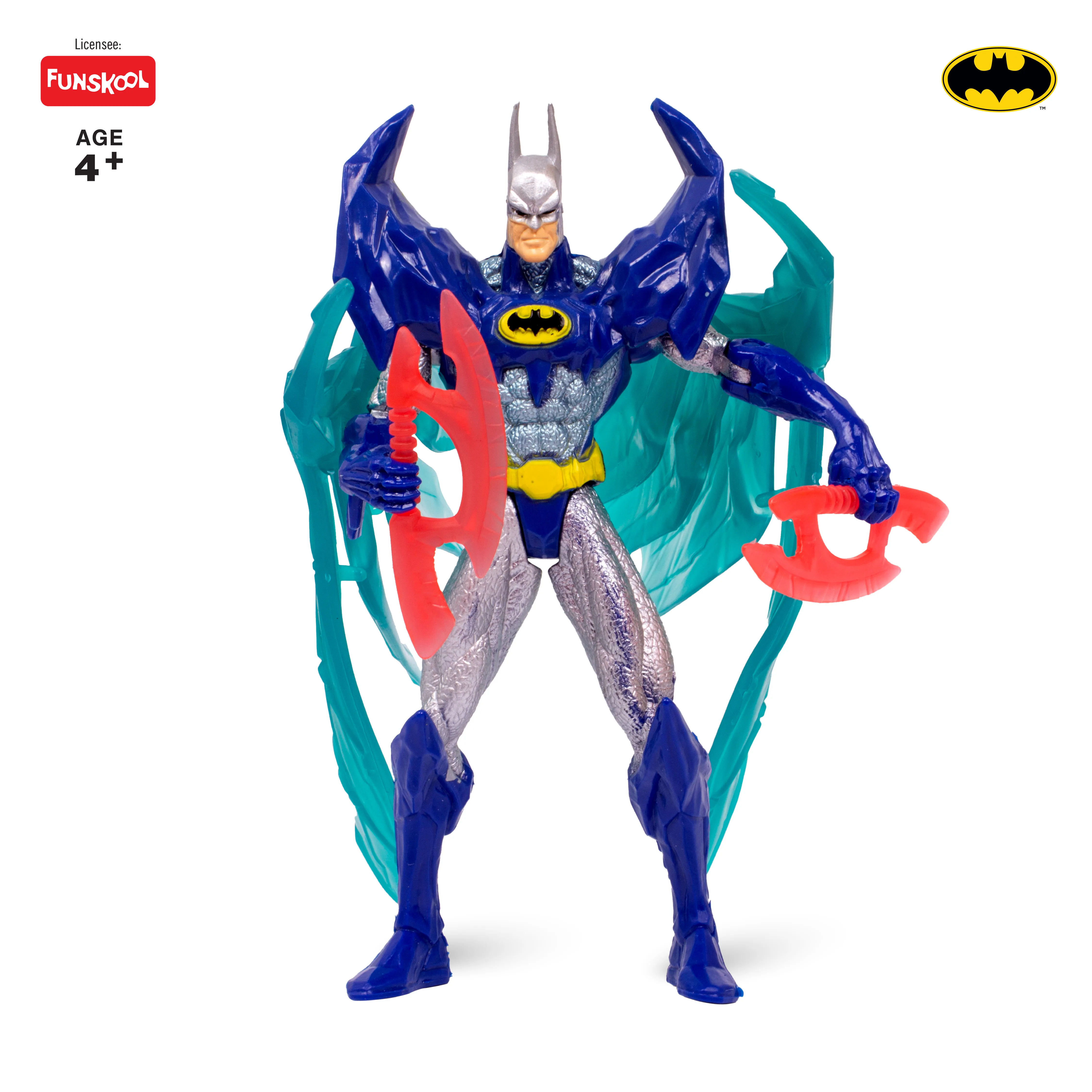 Funskool DC � Glacier Shield Batman Action Figure (16.5 cm, Dual Blades & Ice Wings) - Image 3