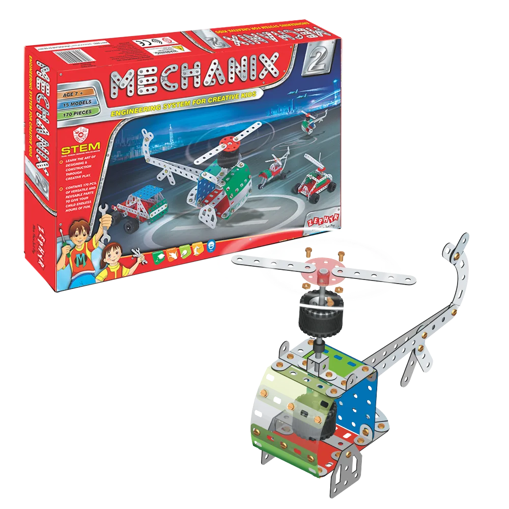 MECHANIX - 2 | 7+ Years | STEM DIY Building Kit | 170 Pieces | Build 15 Models - Image 1