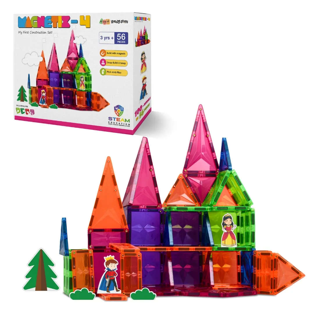 MAGNETIX - 4 | 3+ Years | Learning Steps Educational Toy | 56 Pieces - Image 4