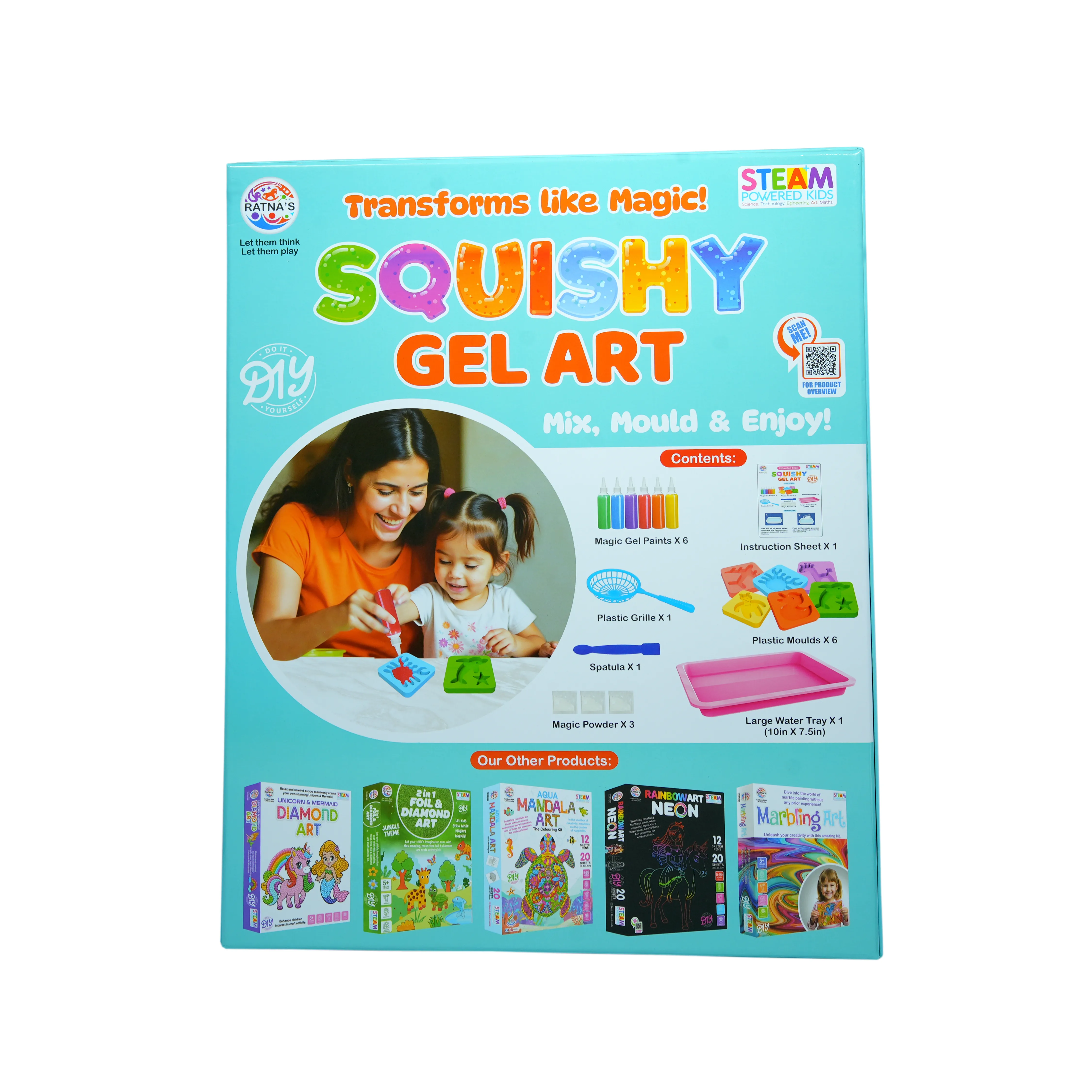 Squishy Gel Art DIY Kit for Kids | Magic Gel Craft | Ratna�s | LazyTurtel - Image 3