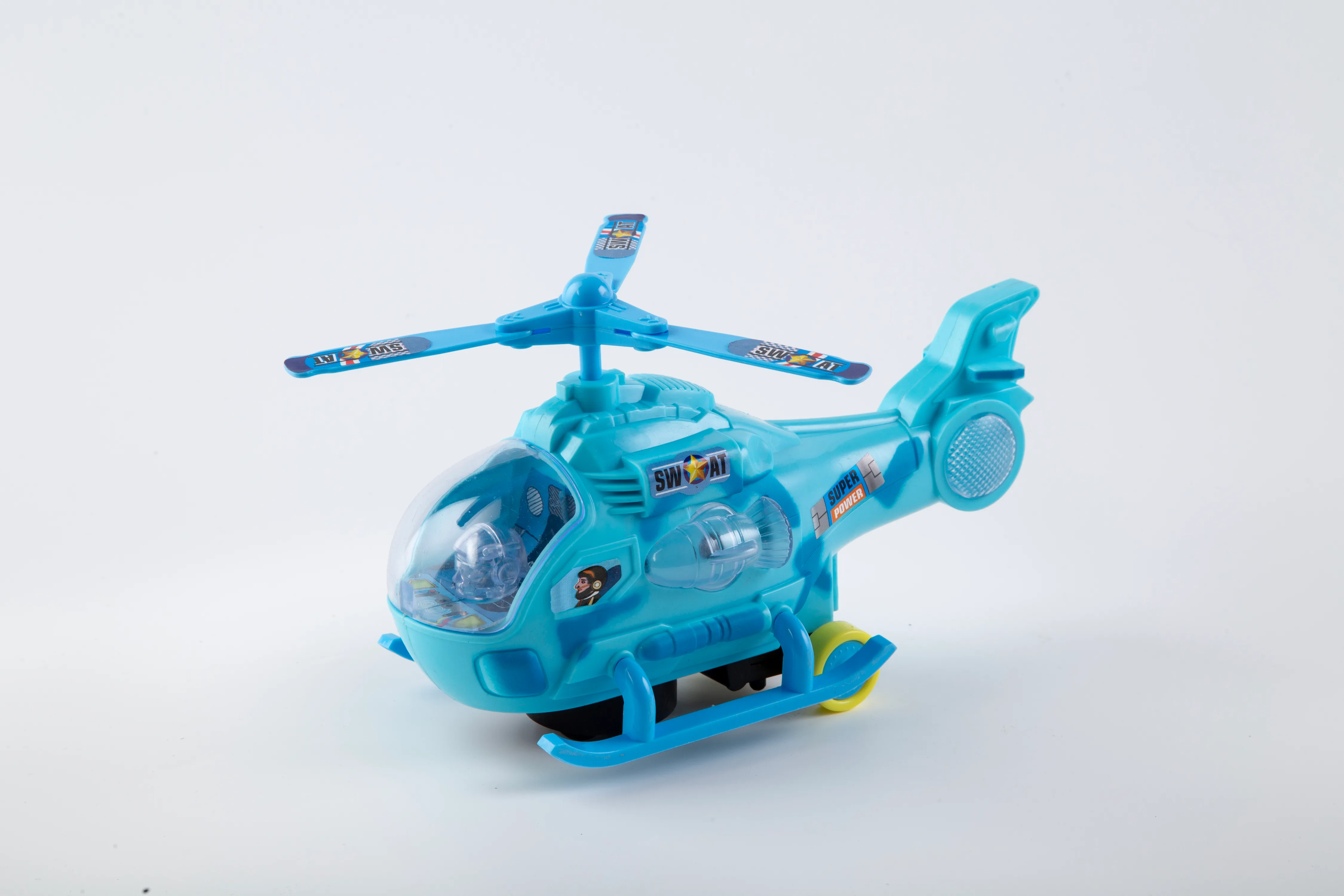 Electric Flash & Light Helicopter Toy for Kids | Rotating Blades, Music & Lights | Lazy Turtle - Image 1