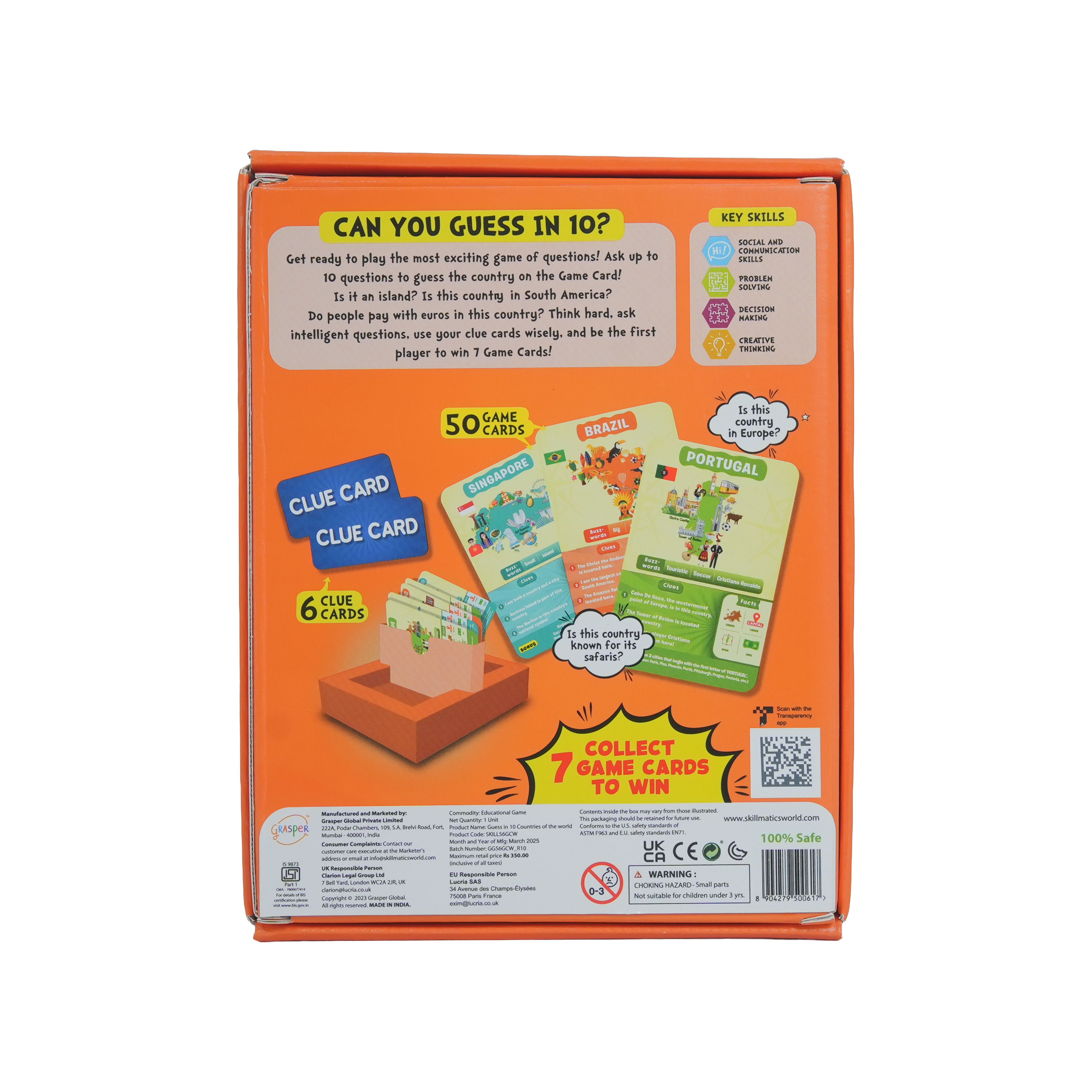 Guess in 10 � Countries of the World | Skillmatics Educational Card Game - Image 2