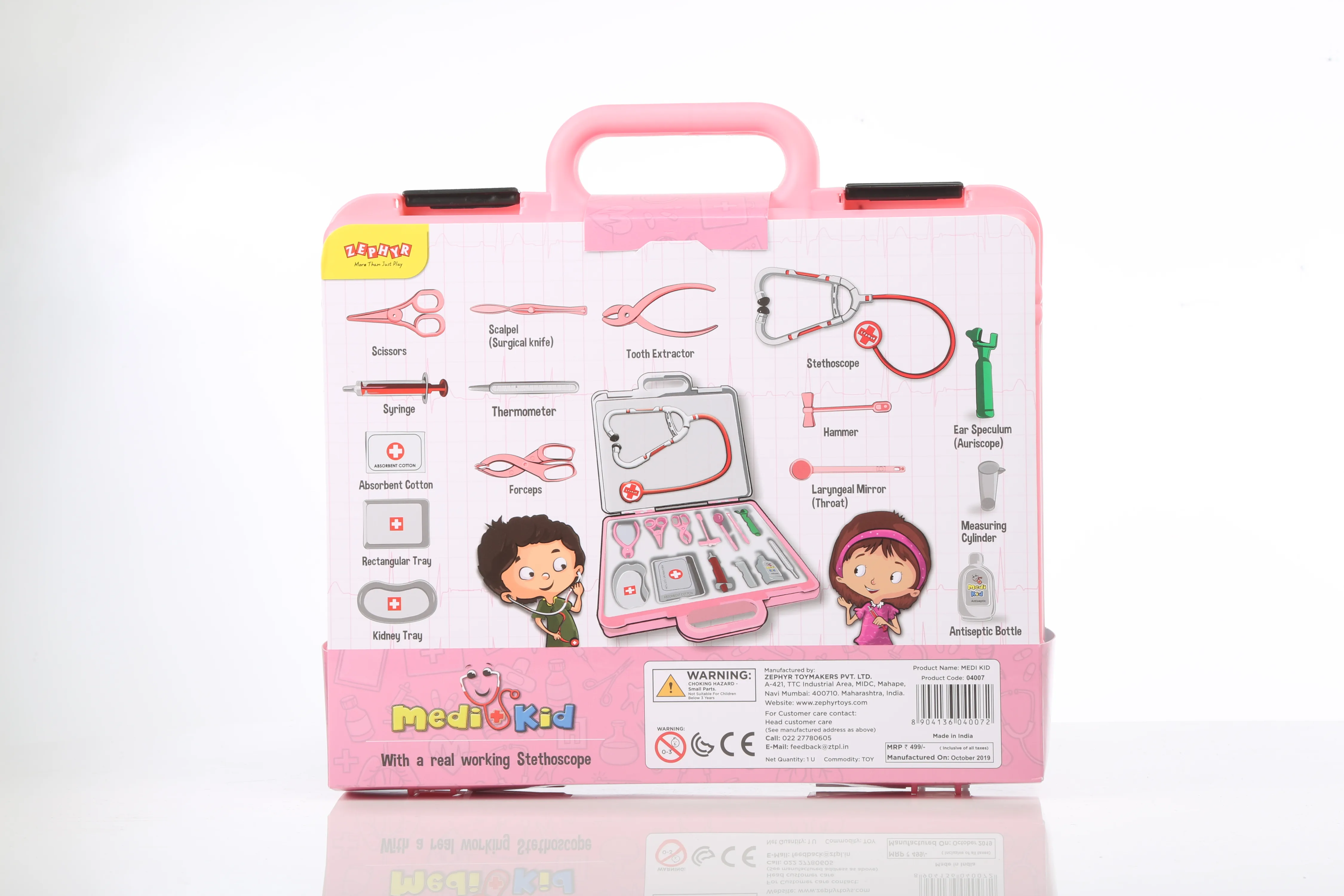 MEDI KID - PINK | 3+ Years | Learning Steps Educational Toy | 14 Pieces - Image 3