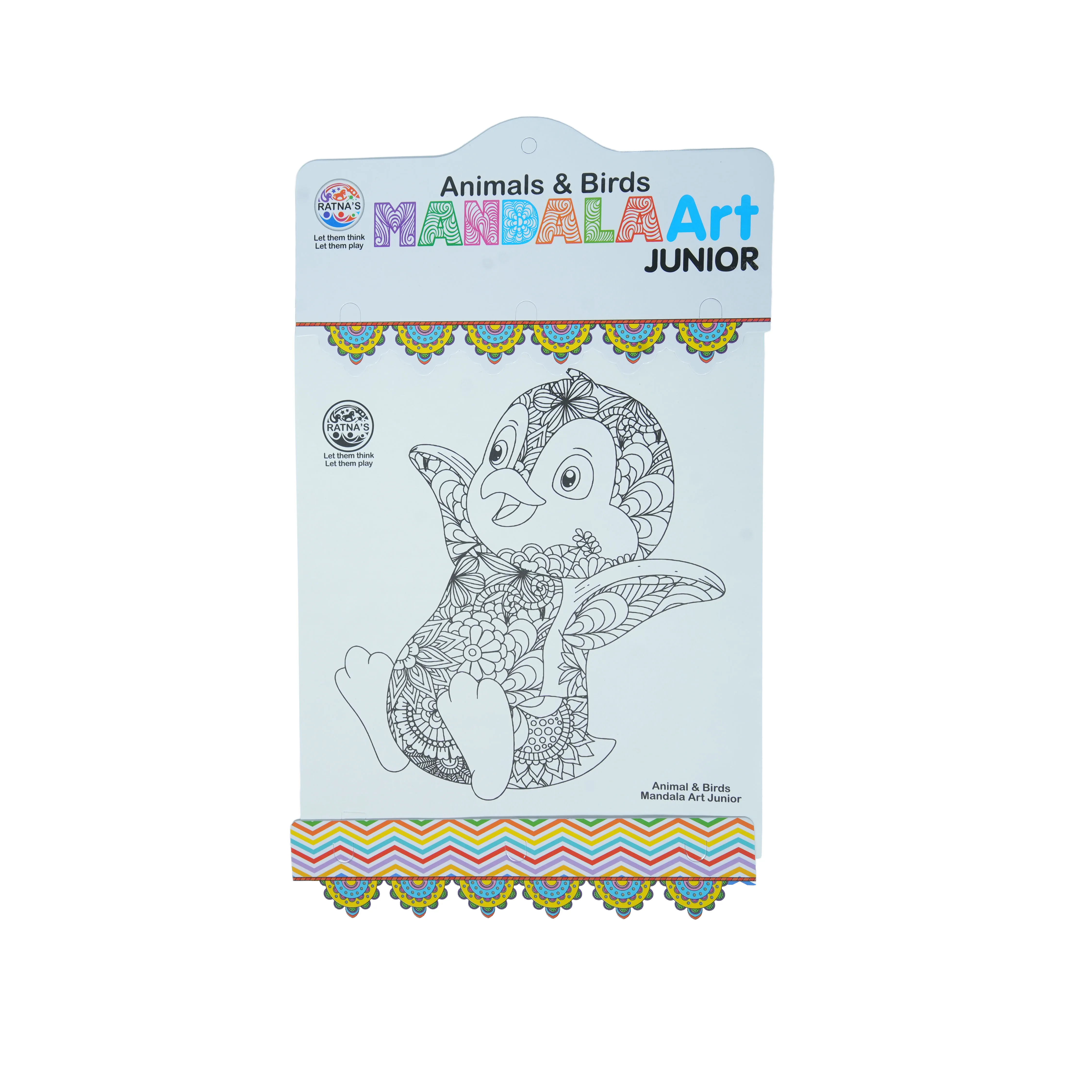 Animals & Birds Mandala Art Junior � Colouring & Creativity Book with Sketch Pens - Image 2