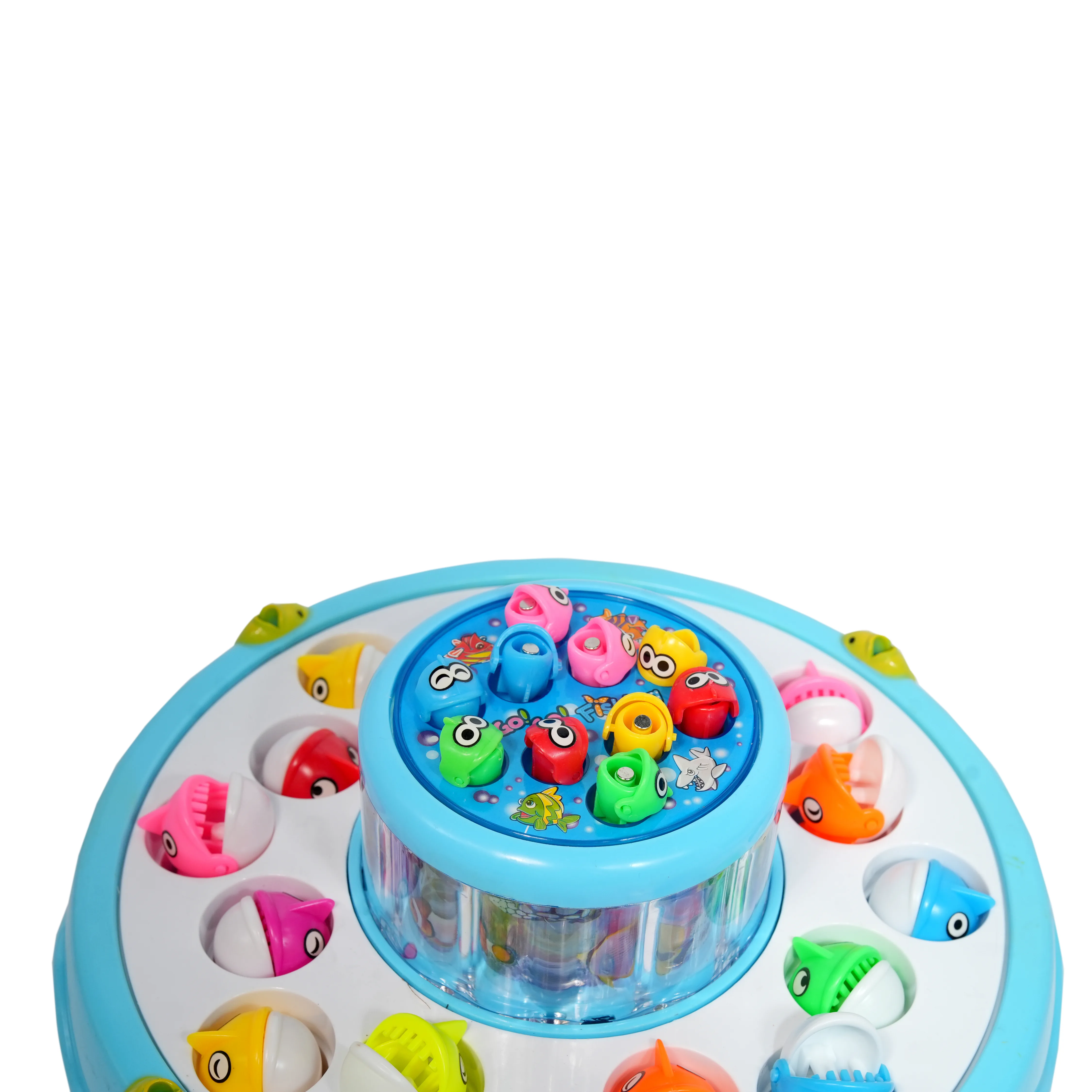 Kids Rotating Fishing Game Toy with Colorful Fish � Interactive Musical Fishing Set - Image 2